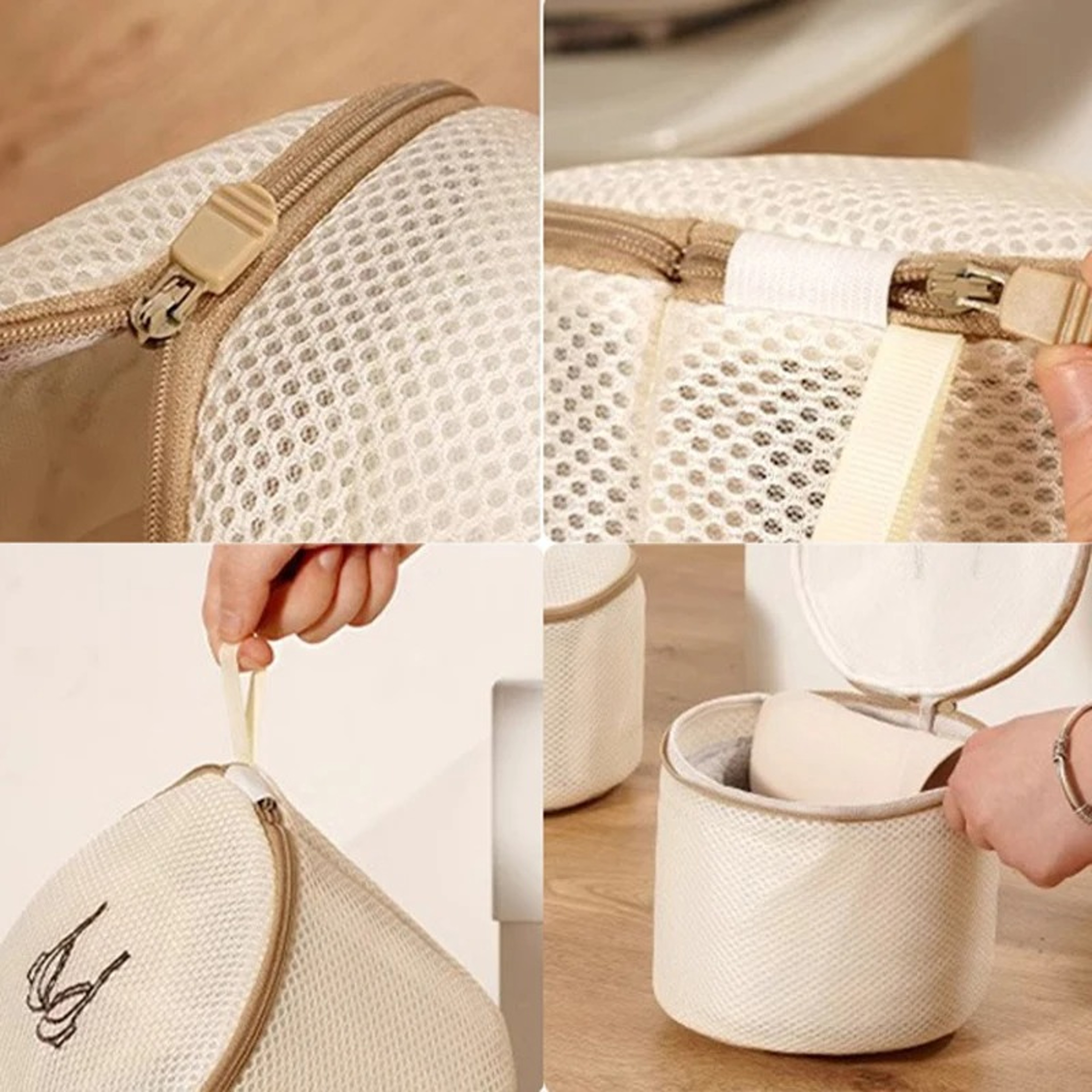 Delicate Care Bra Laundry Bag For Lingerie Protection Mesh Wash Bag With Zipper 4