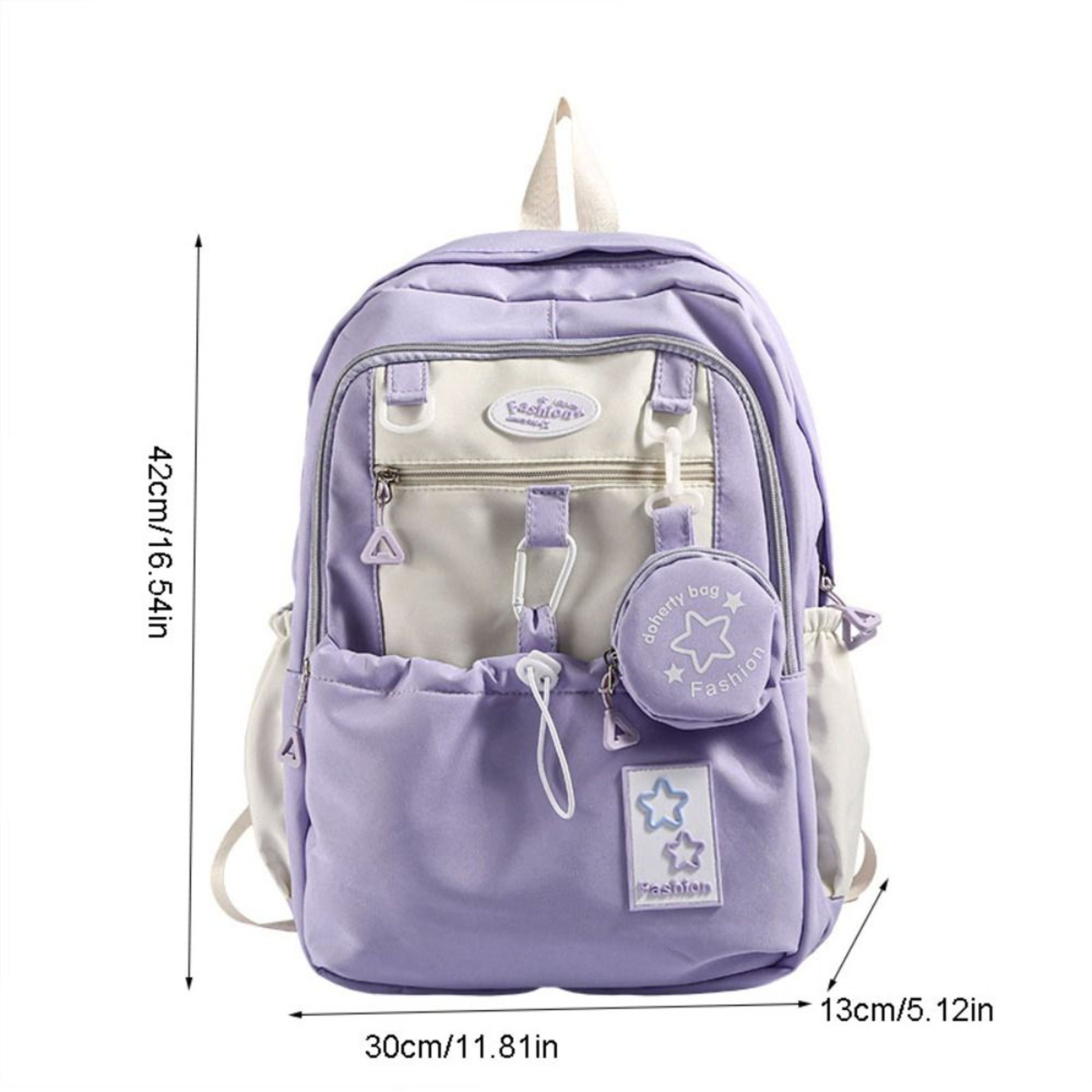 Cute Cartoon Kawaii Nylon Backpack With Coin Purse For Women Back To School Backpack School Travel  4