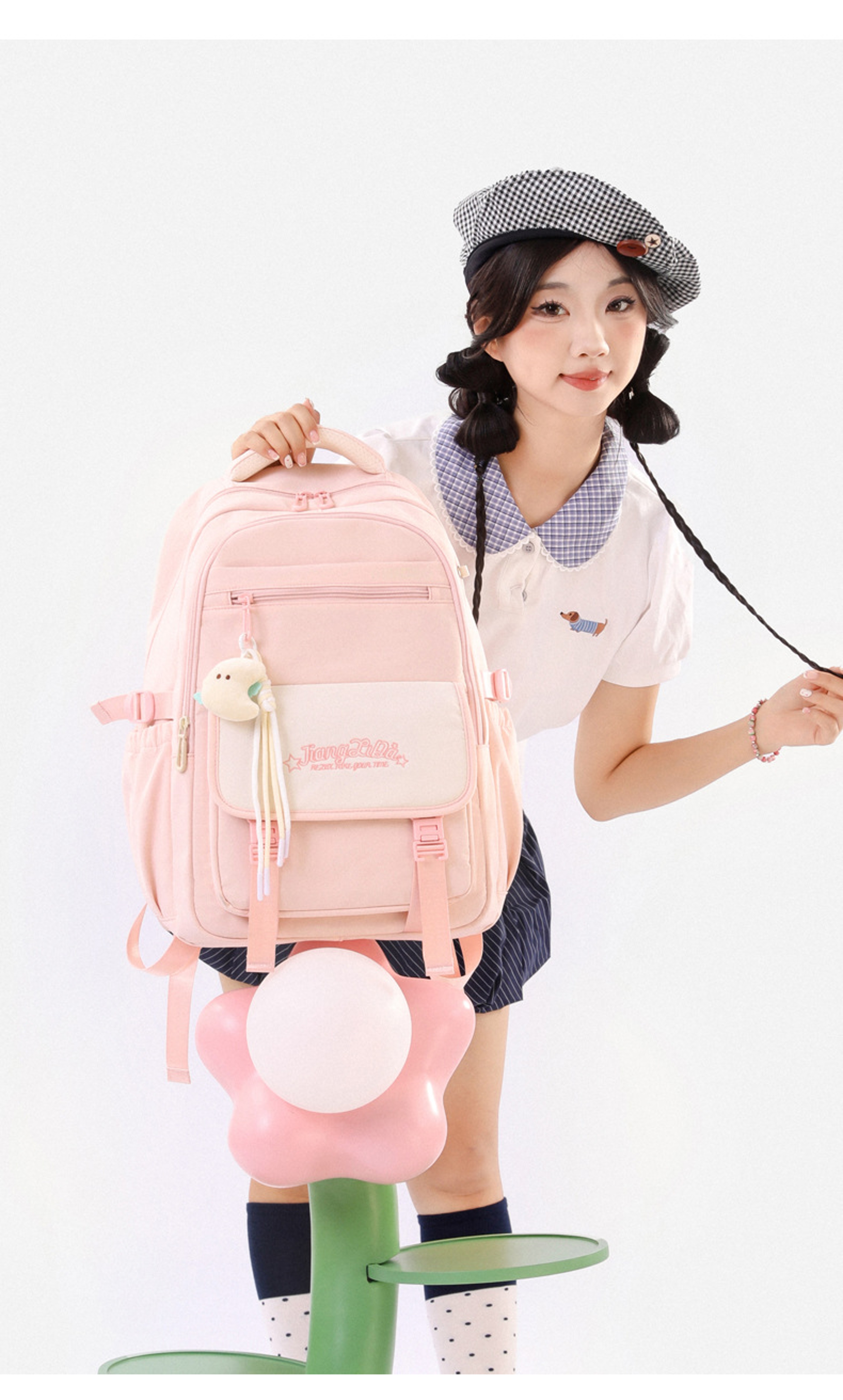 Fashion Girls School Backpack With Cute Print Back To School Backpack For Kids  Teens Travel Bookba 1