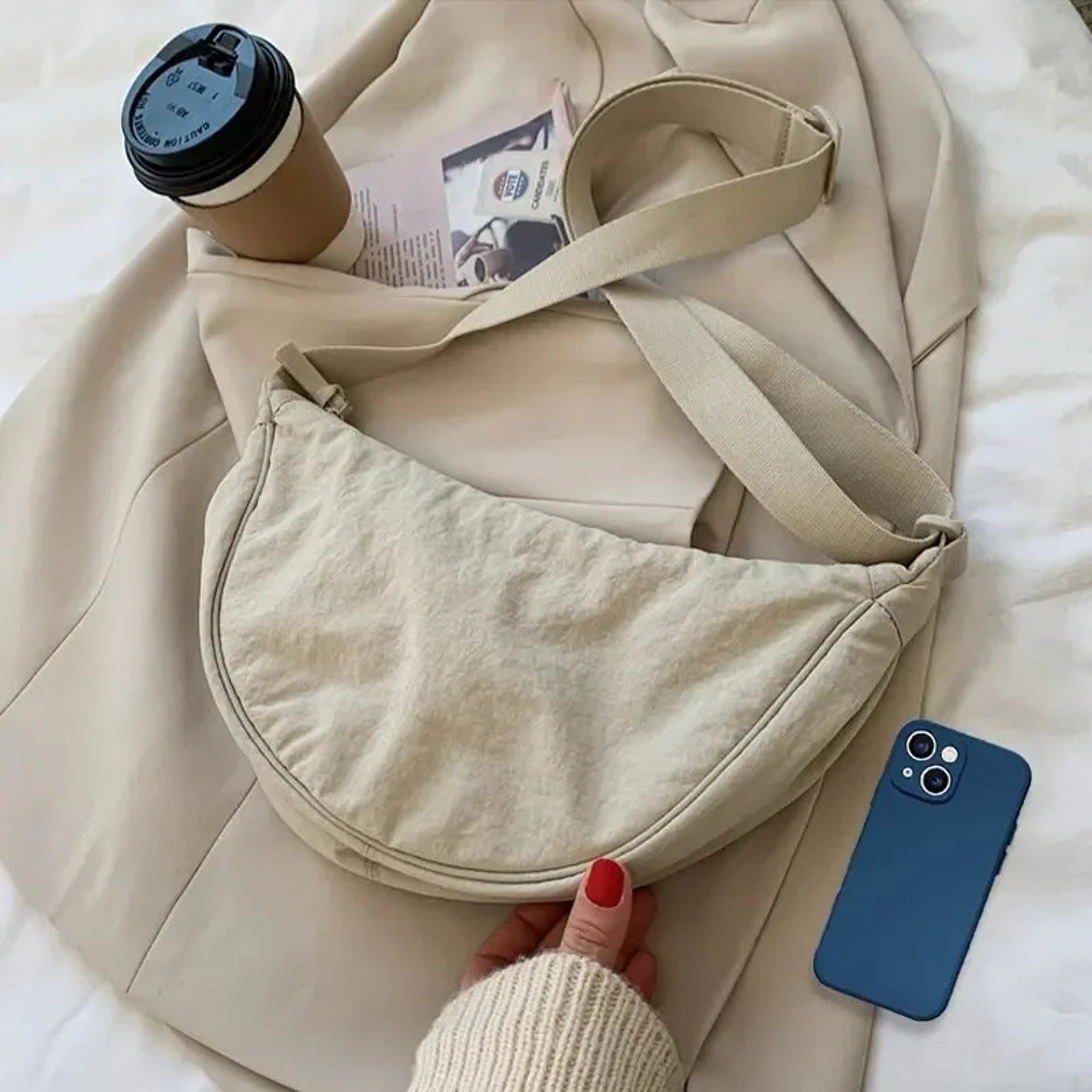 Elegant Nylon Shoulder Bag For Women Large Capacity Travel Tote Back To School Backpack Everyday Co 2