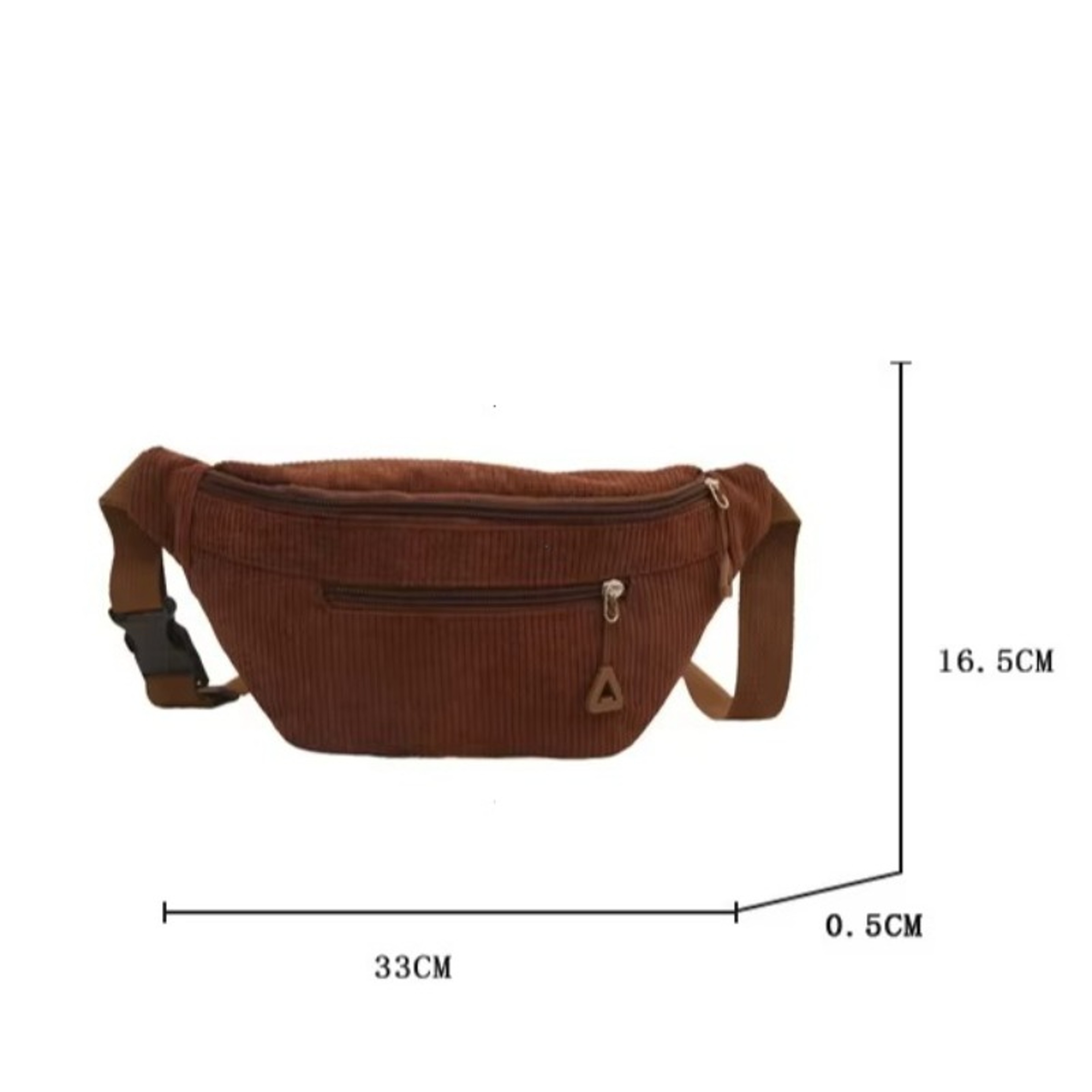 Corduroy Crossbody Bag For Women Casual Chest Sling  Waist Bag 3