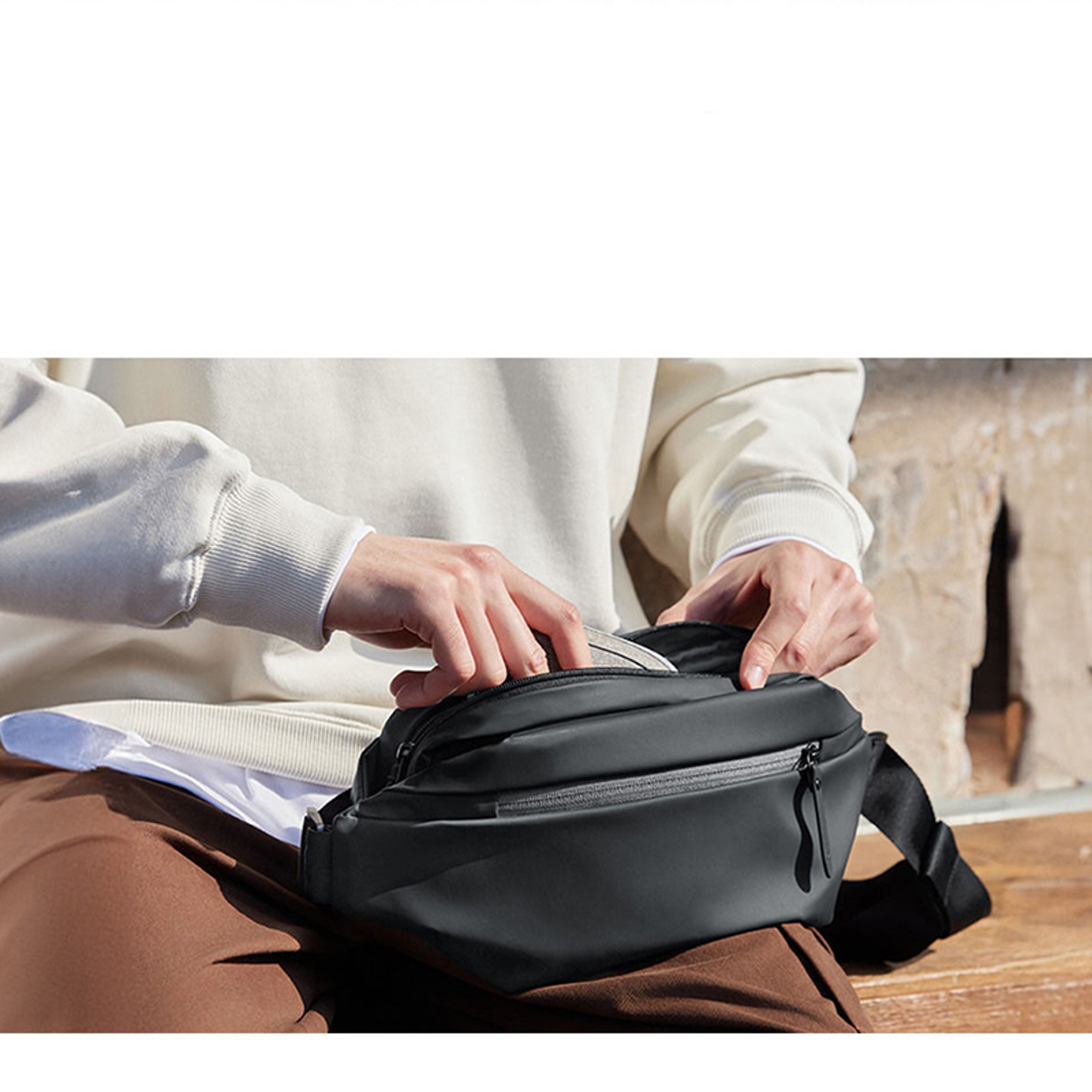 Waterproof Chest Sling Bag With Back To School Backpack Everyday Crossbody Organizer 2
