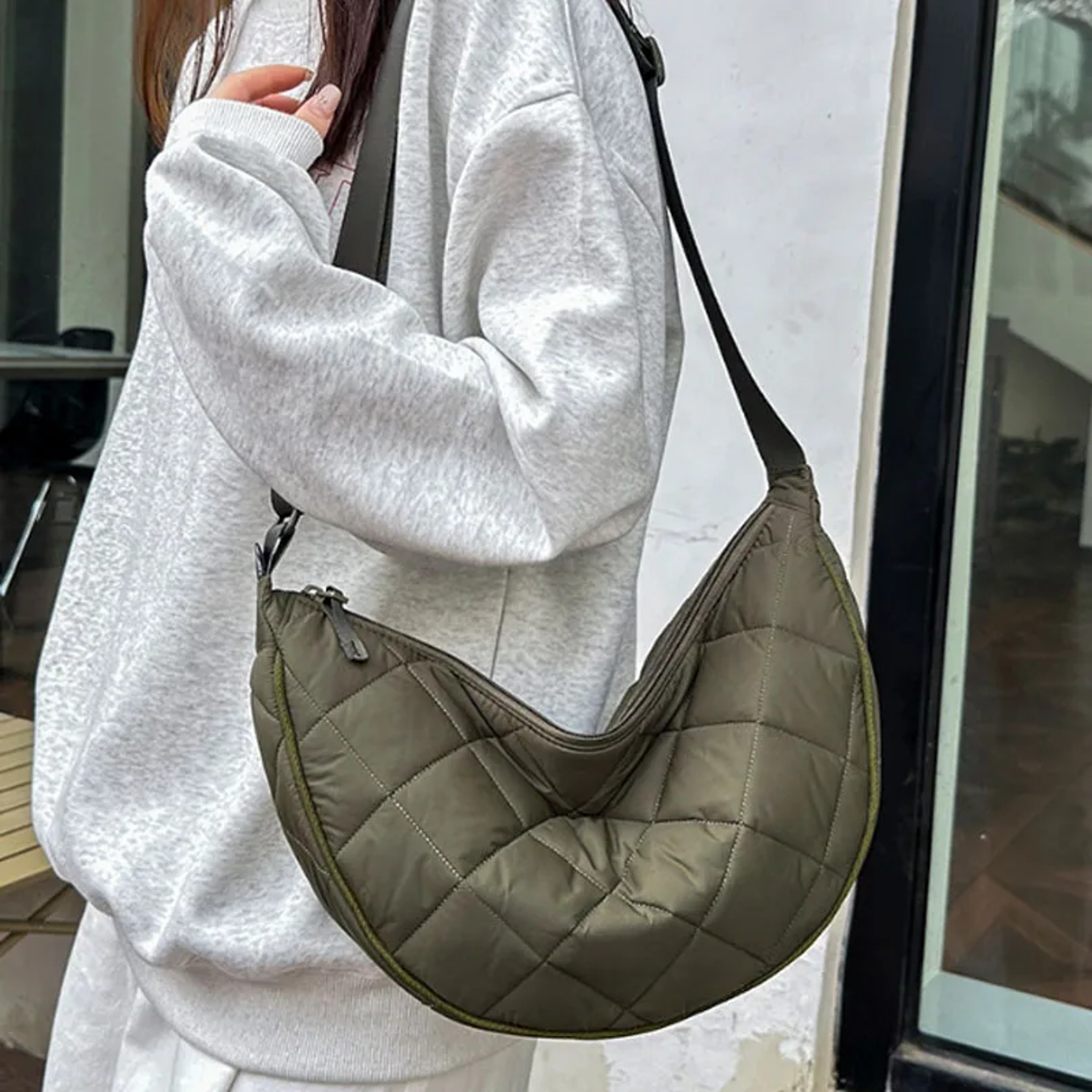 Urban Crescent Crossbody Belt Bag For Everyday Travel Back To School Backpack Companion Large Capac 2