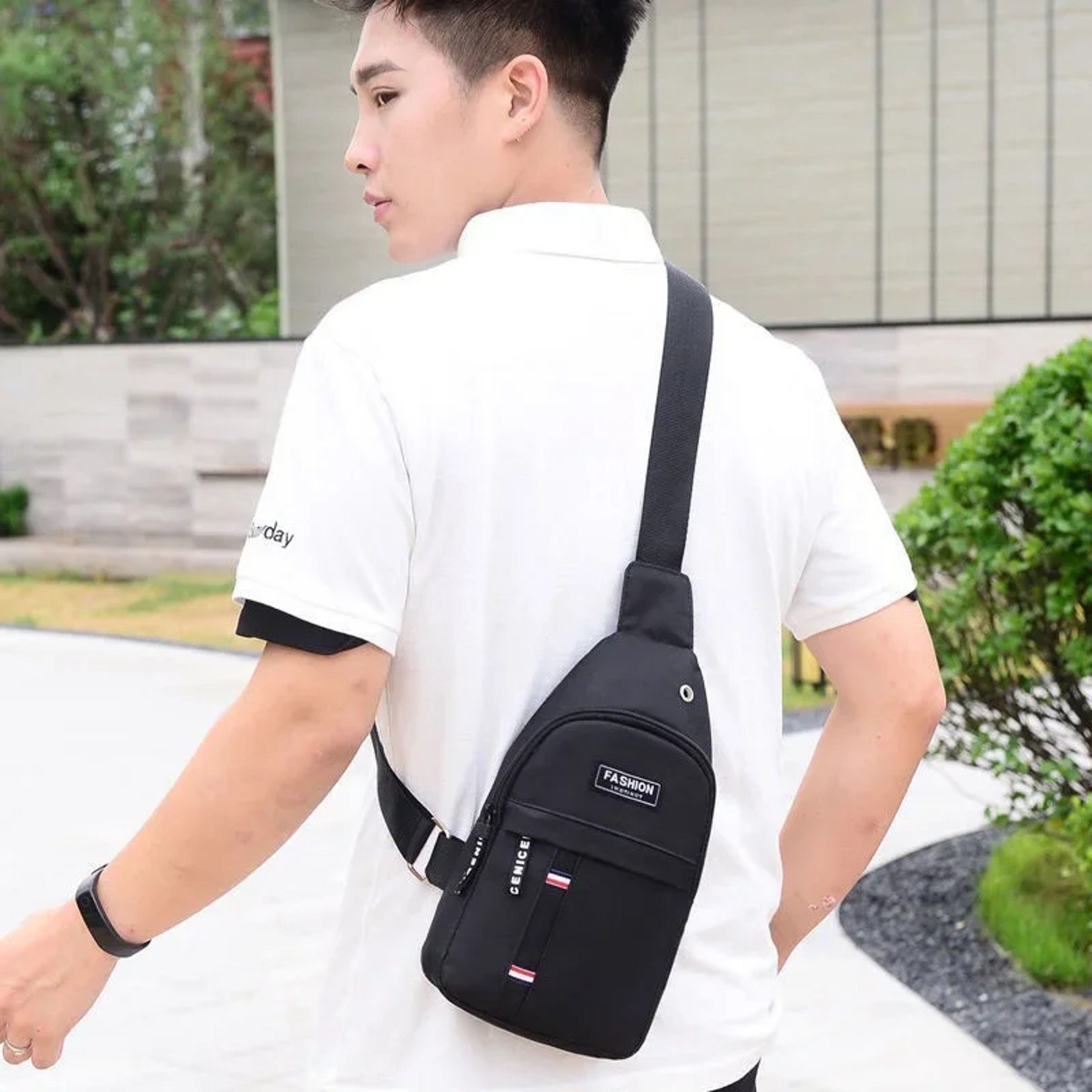 Waterproof Nylon Chest Bag Travel Pack Back To School Backpack For Men 1