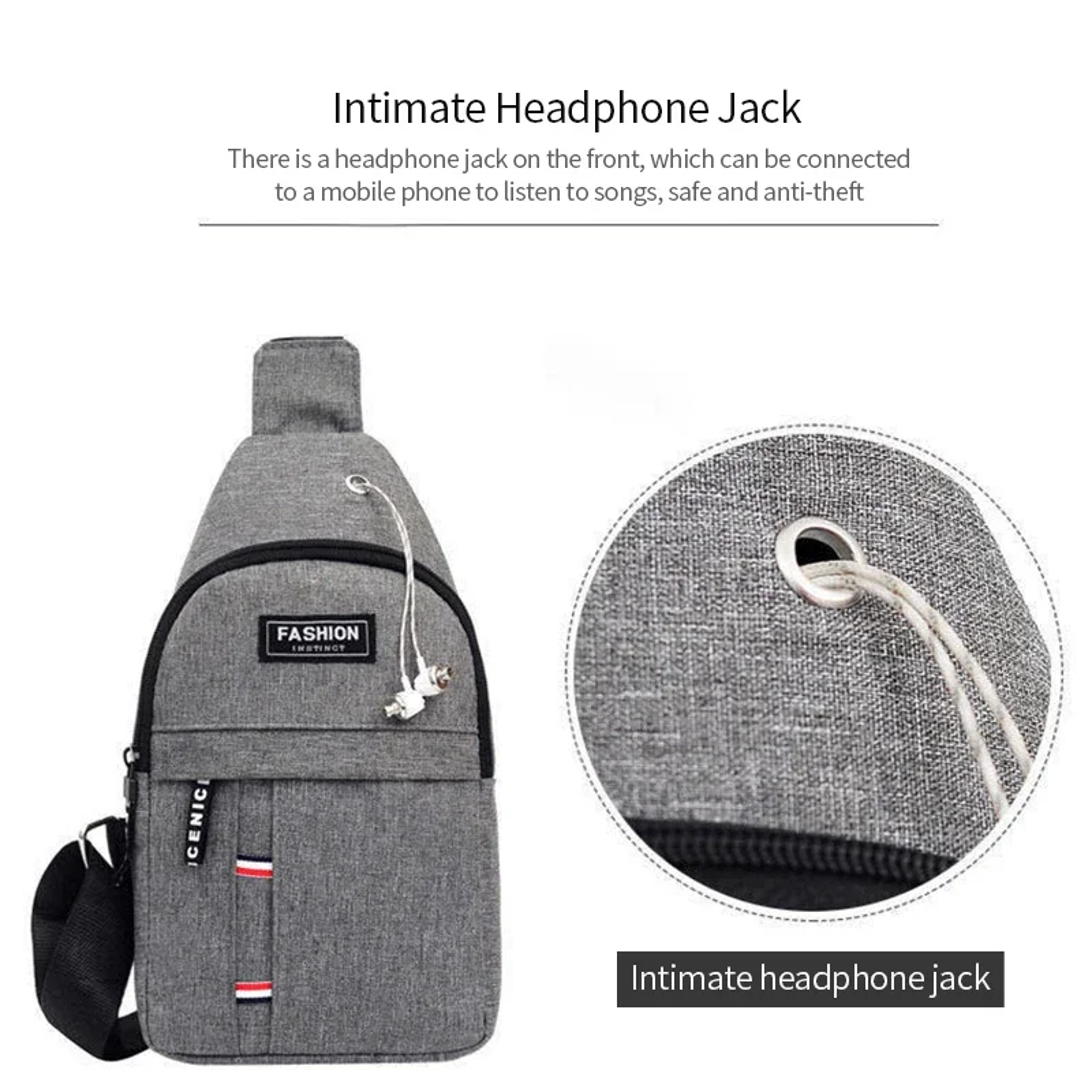 Waterproof Nylon Chest Bag Travel Pack Back To School Backpack For Men 4