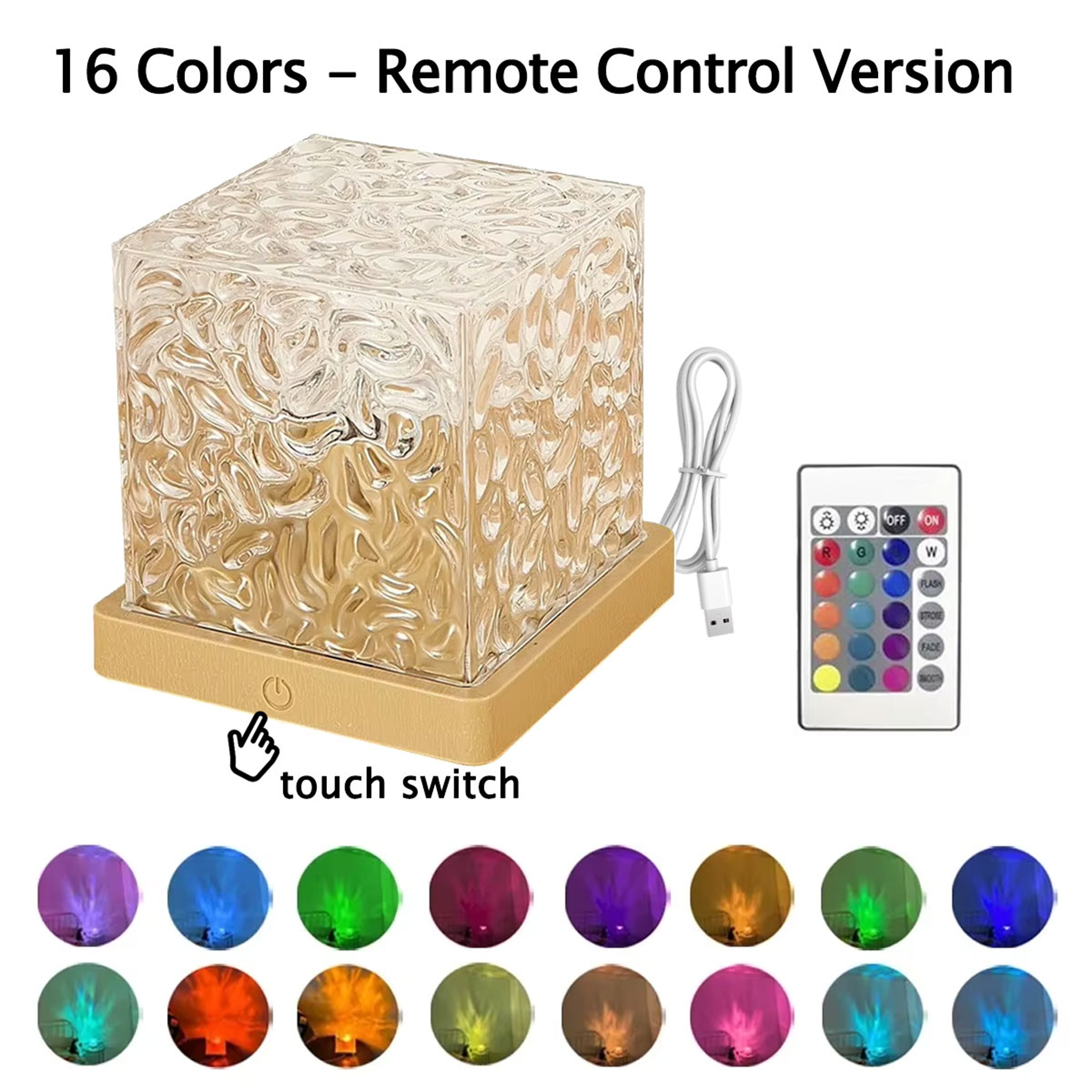 Ocean Wave Projector Aurora Light with Colors, Remote Control & USB C LED Night Light – view 7