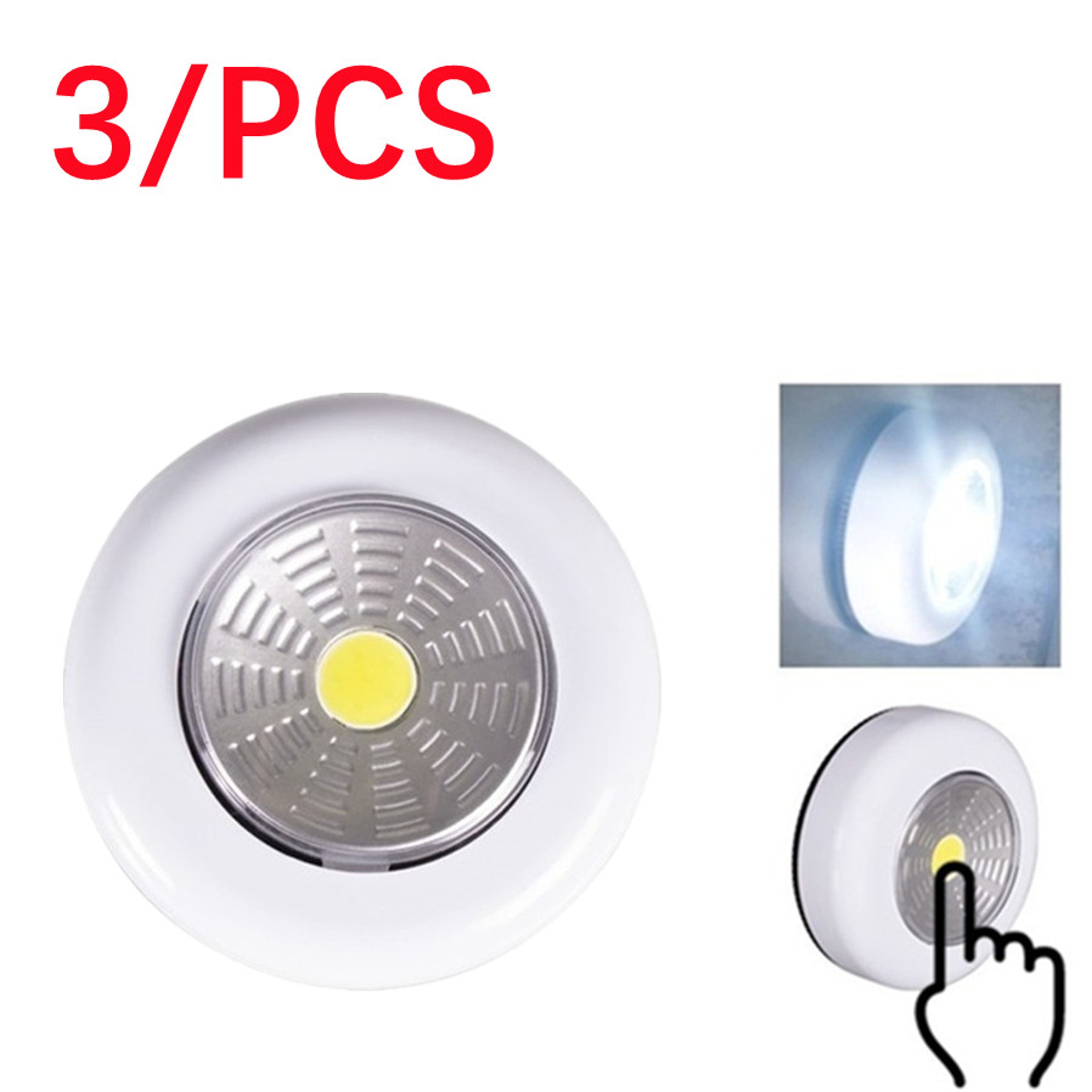 Wireless LED Under Cabinet Lights Touch Night Light For Closet Kitchen  Wardrobe 5