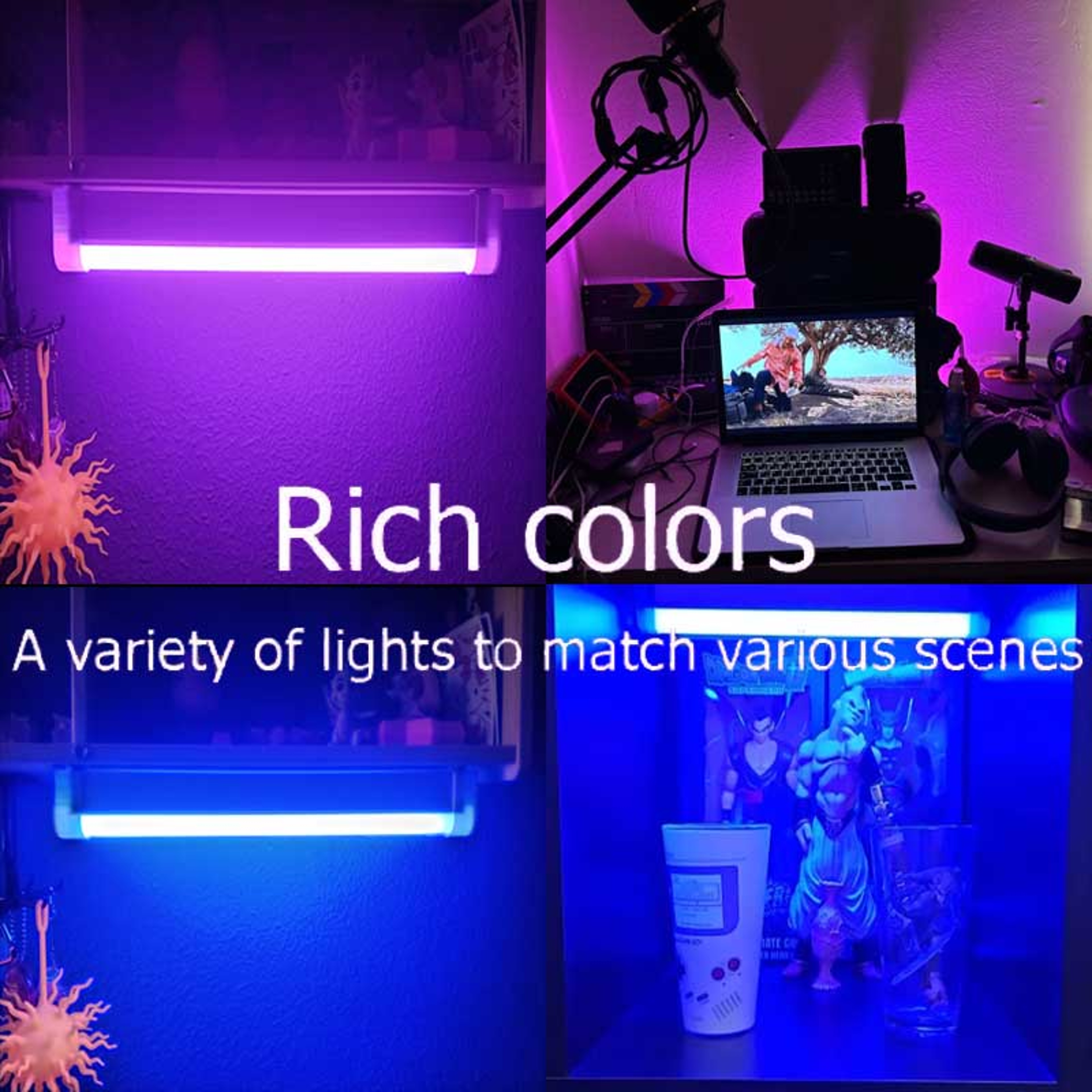 RGB Tube Light LED Light Stick USB Night Light For Photography Gaming  Room Ambience 3