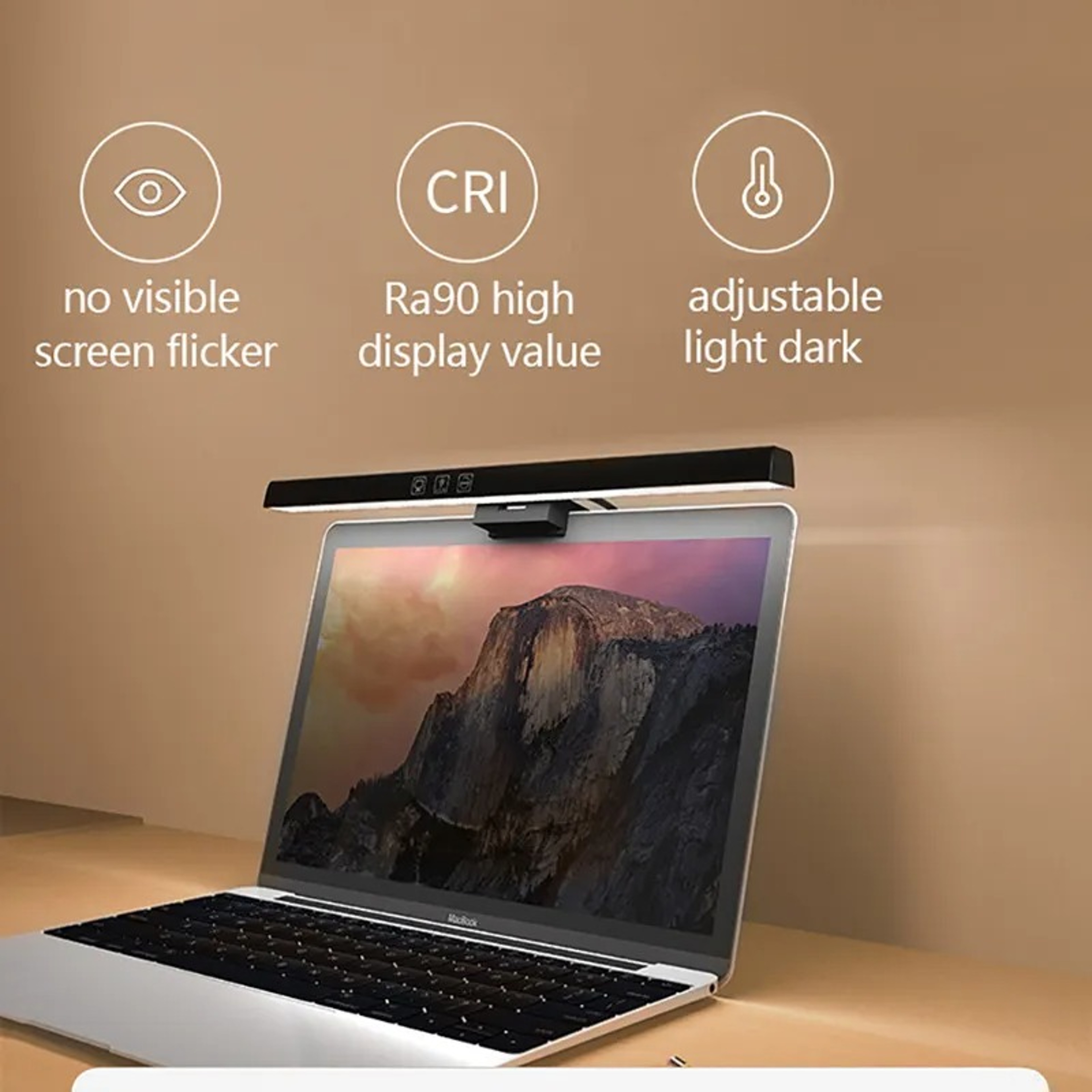 Eye Care Monitor Light Bar LED Desk Lamp With Stepless Dimming  USB Power 2
