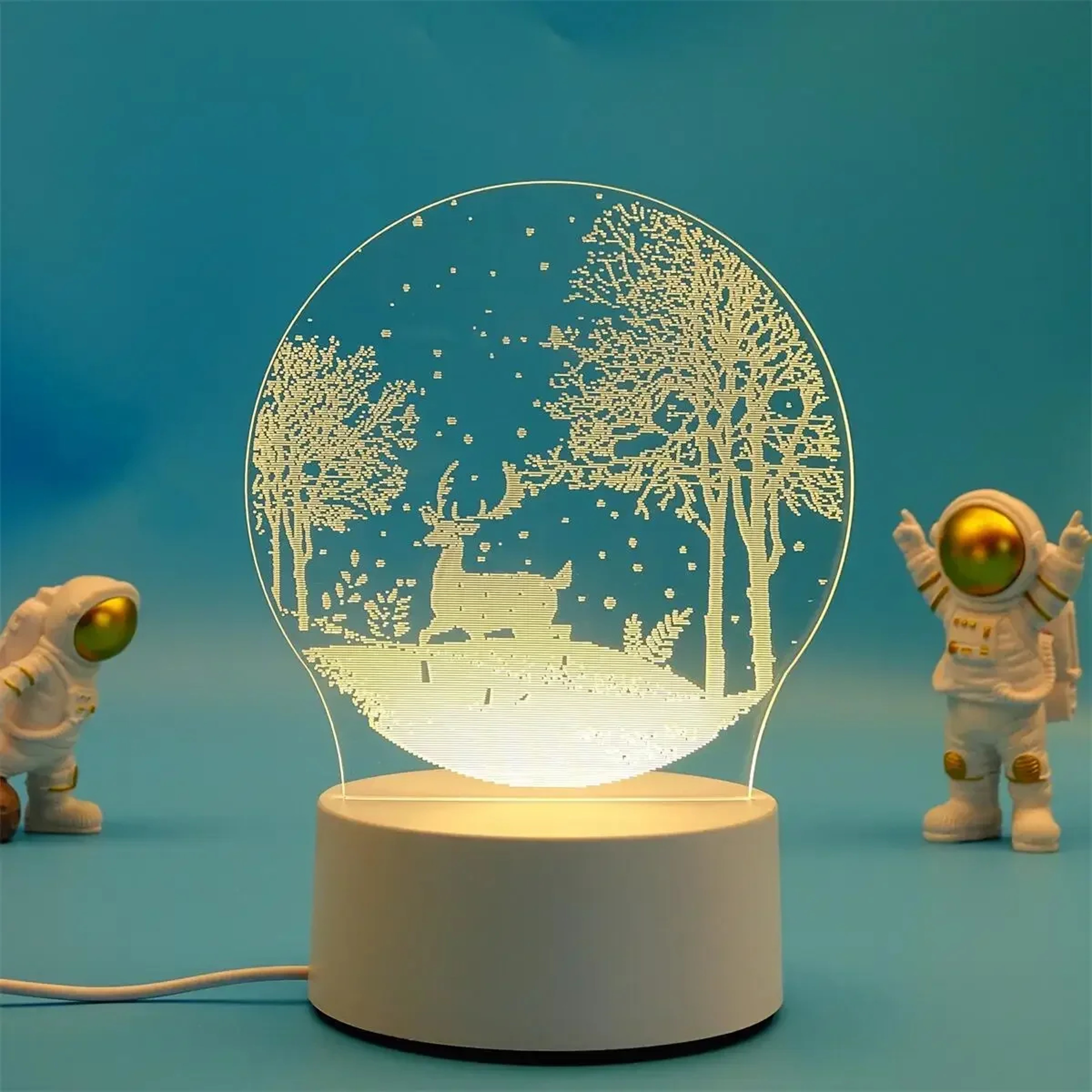 Romantic LED Night Light Acrylic Love Lamp For Bedroom Wedding  Valentines Gift 9