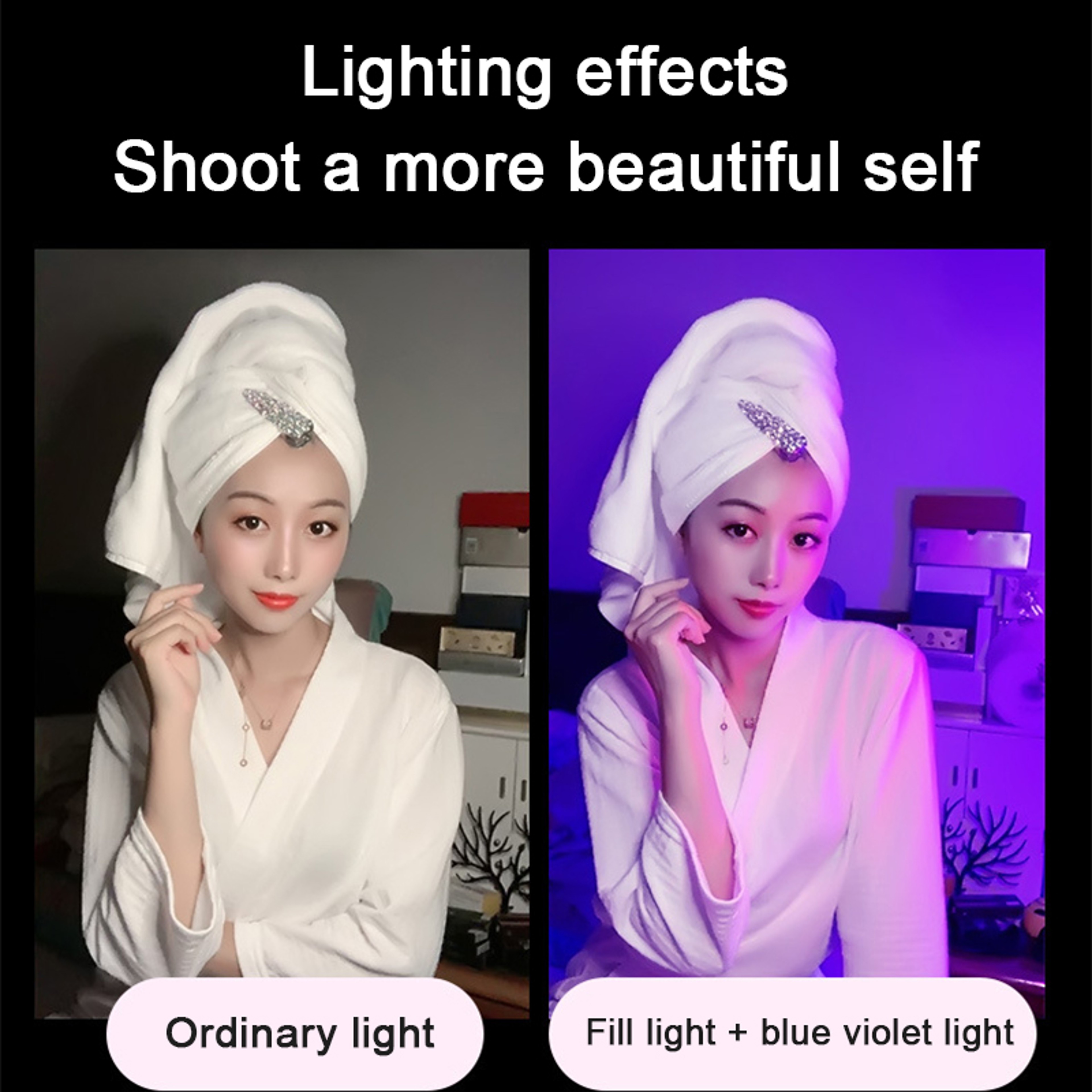 RGB LED Light Rechargeable Night Lamp For Bedroom Decor  Photography 3