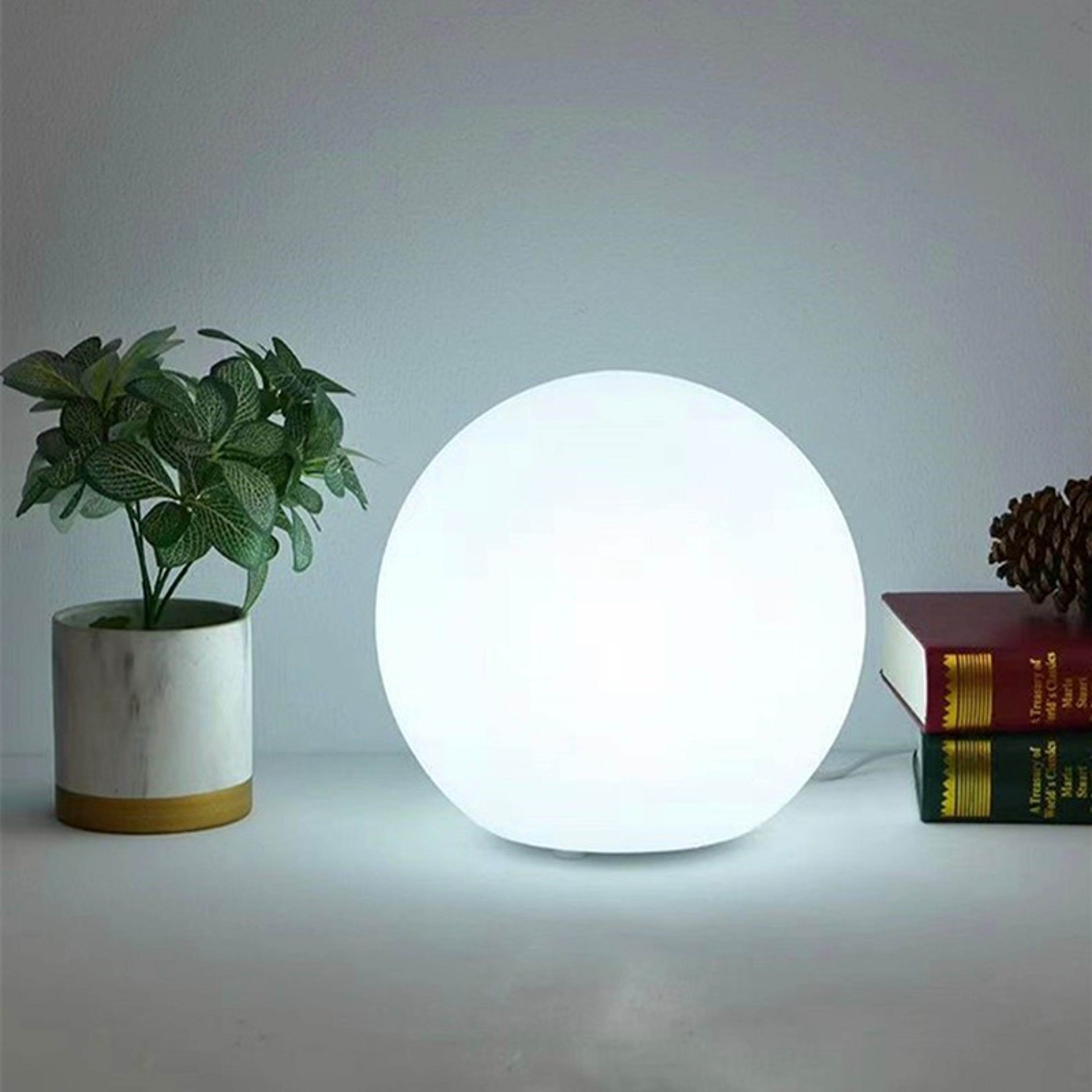 Modern Decorative Ball Bedside Table Lamp LED Ambient Mood Light For Bedroom Kids Room  Nursery 3