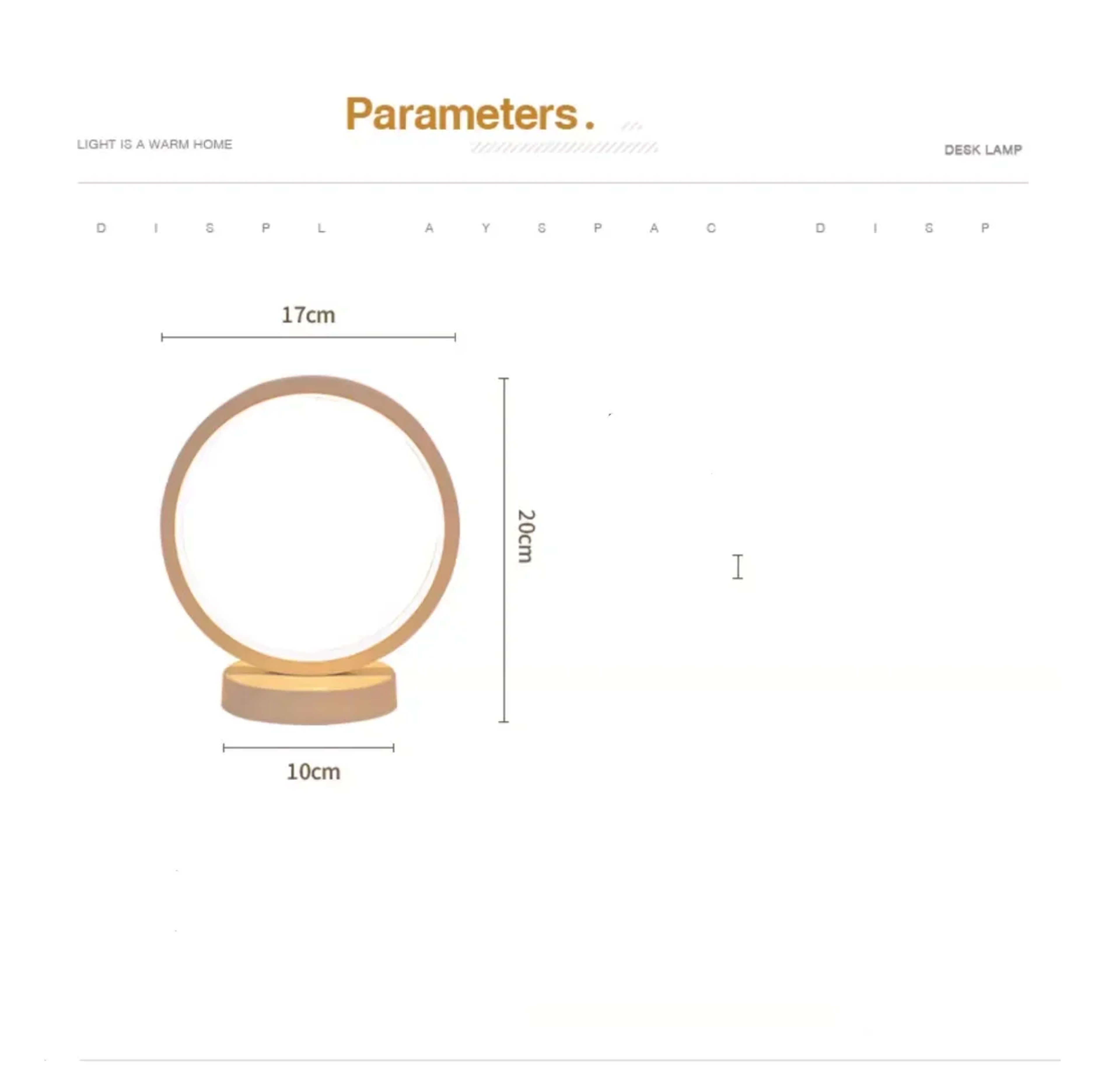 Modern LED Bedside Lamp Dimmable Ring Table Light For Bedroom Living Room  Home Decor 4