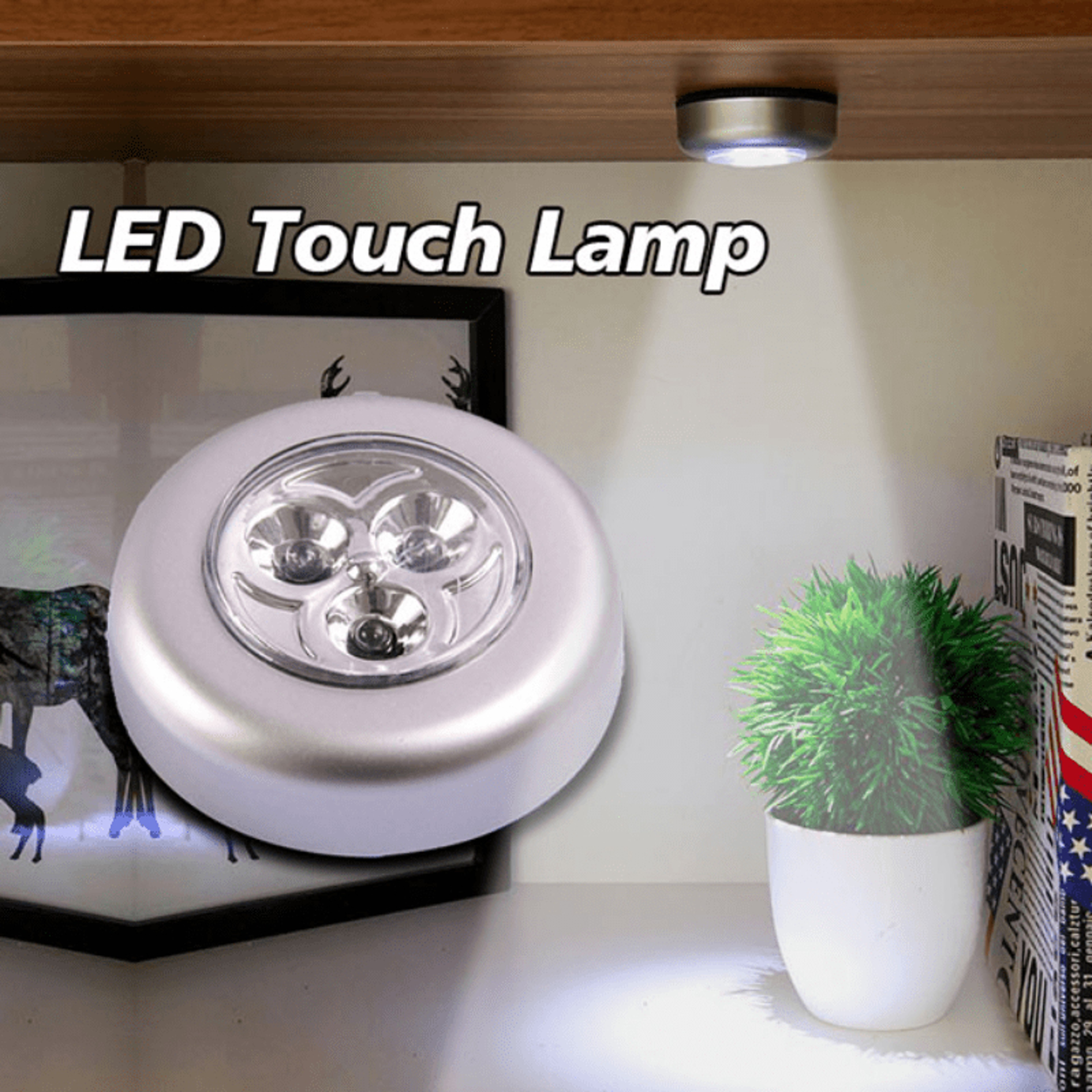 Lumi P Wireless Touch Under Cabinet Light Battery Powered LED Night Lamp 3
