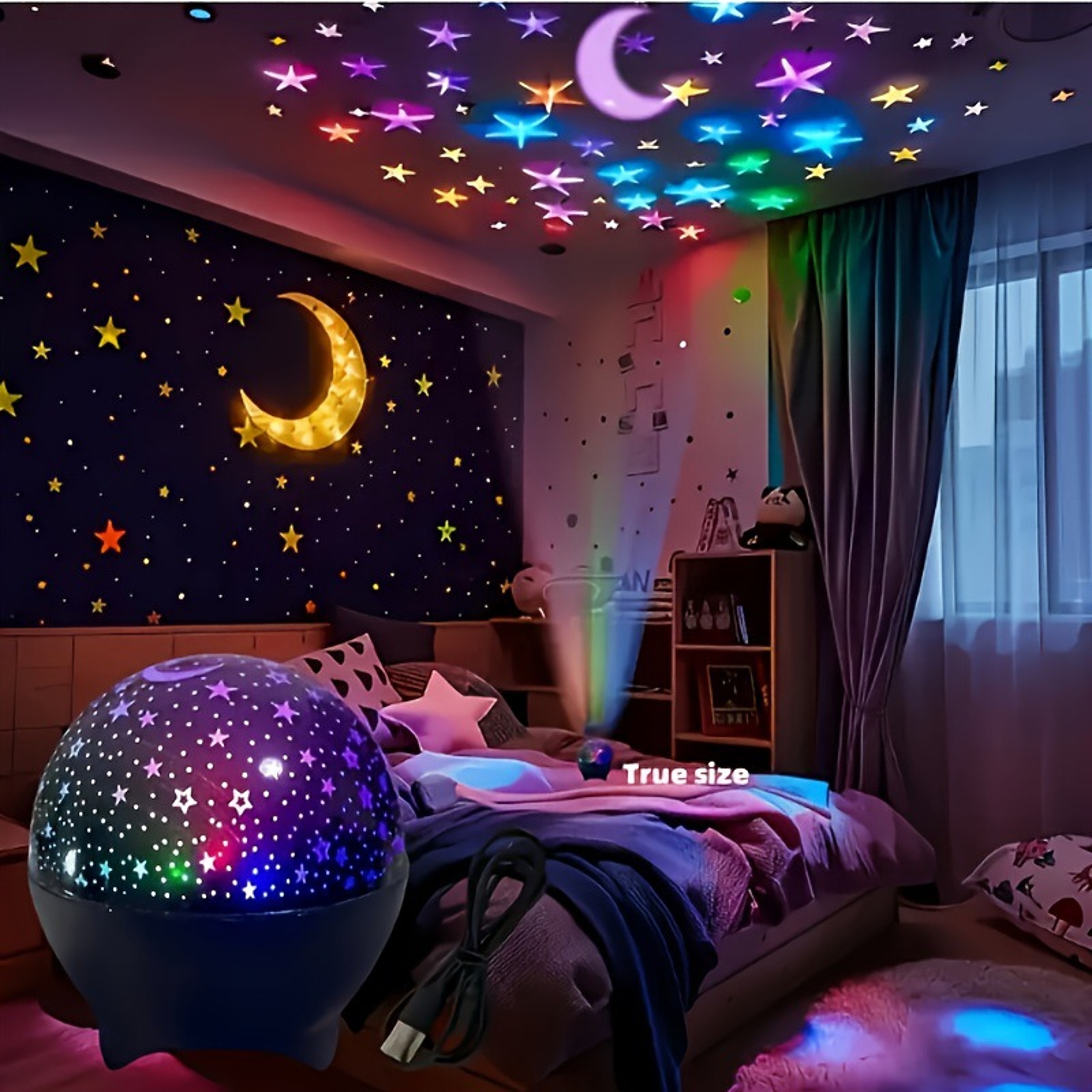 Galaxy Projector Star Projector Moon Projector Light with Color Modes for Kids Bedroom & Party Decor – view 3