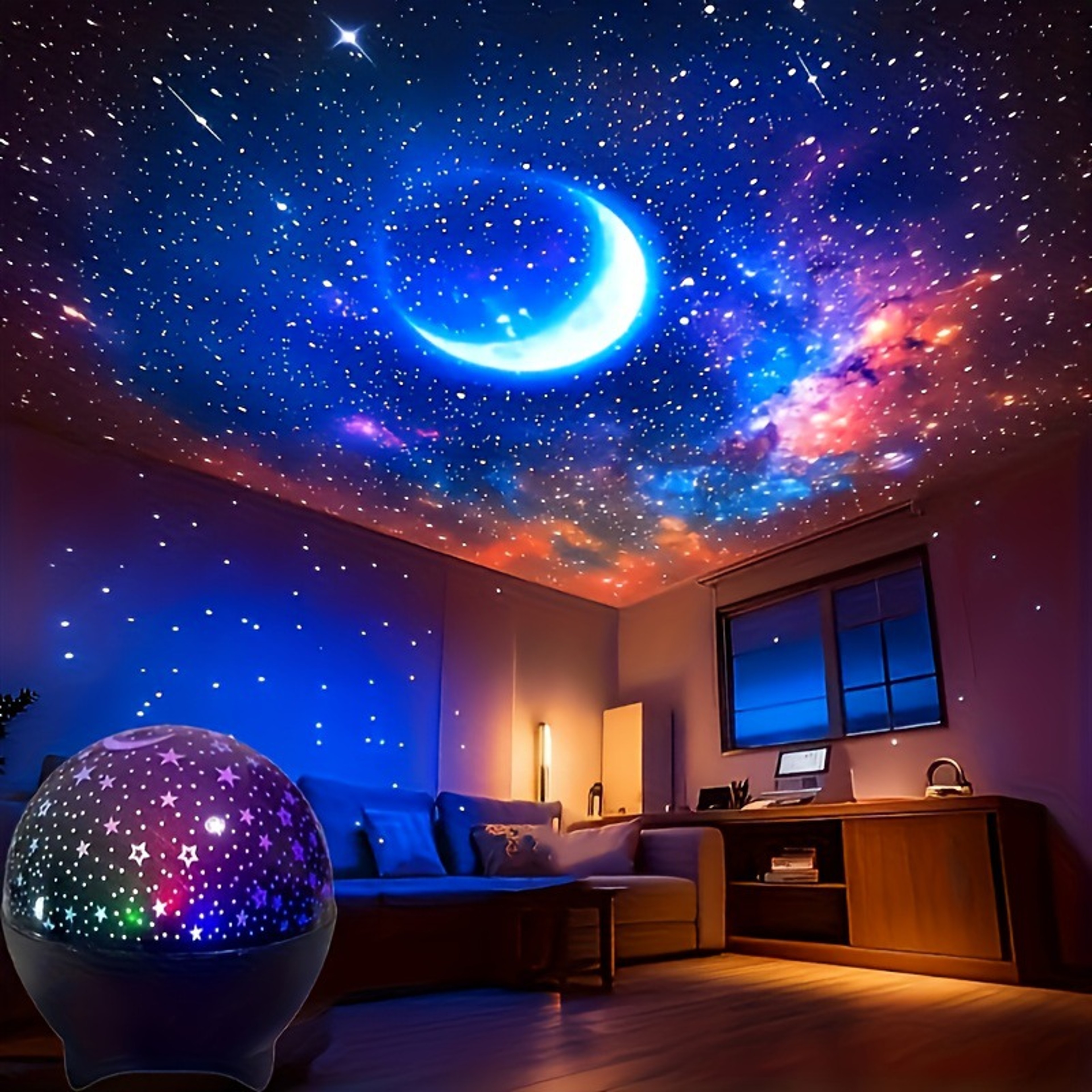 Galaxy Projector Star Projector Moon Projector Light with Color Modes for Kids Bedroom & Party Decor – view 5