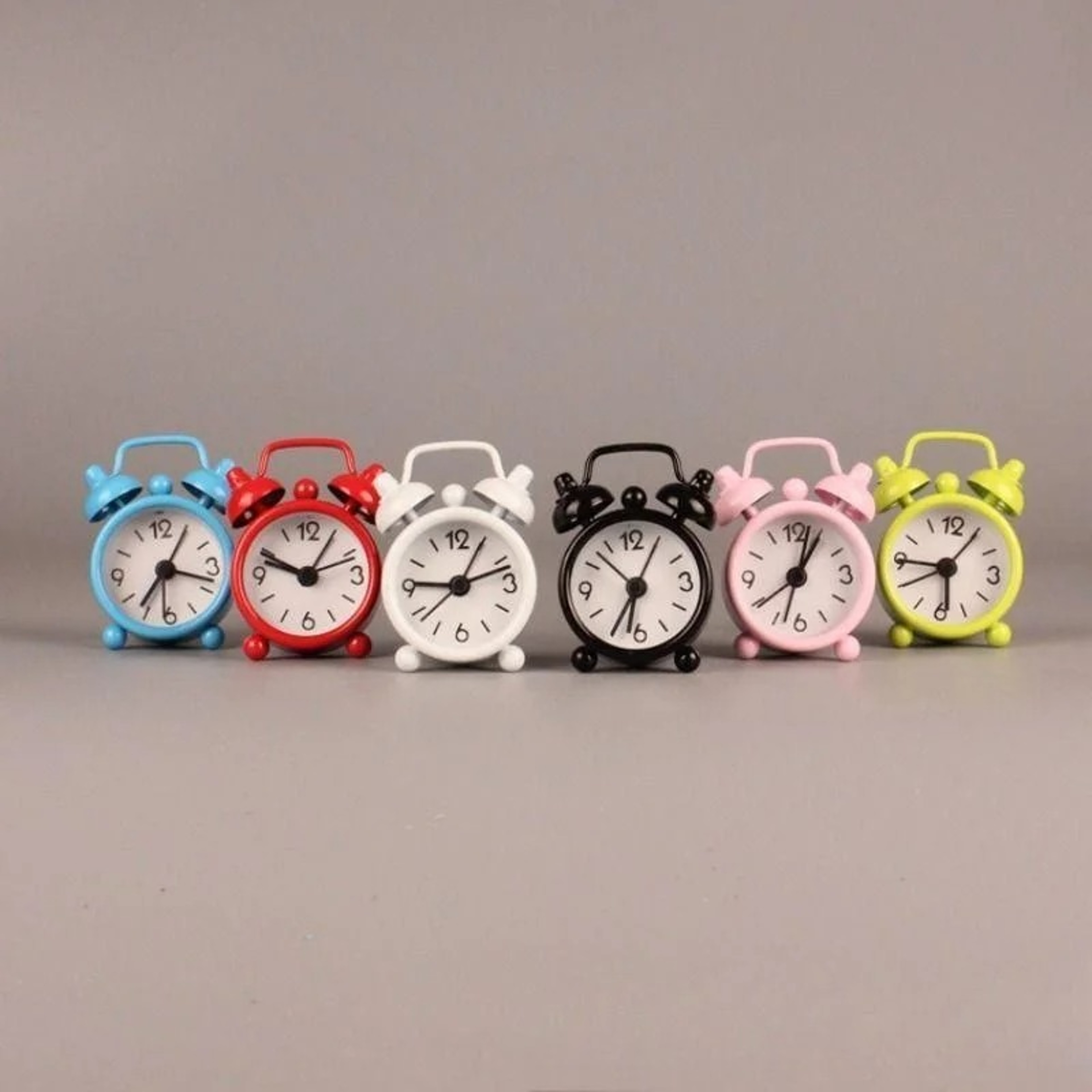 Mini Metal Alarm Clock for Travel & Bedside Cute Analog Kids Alarm Clock – view 2