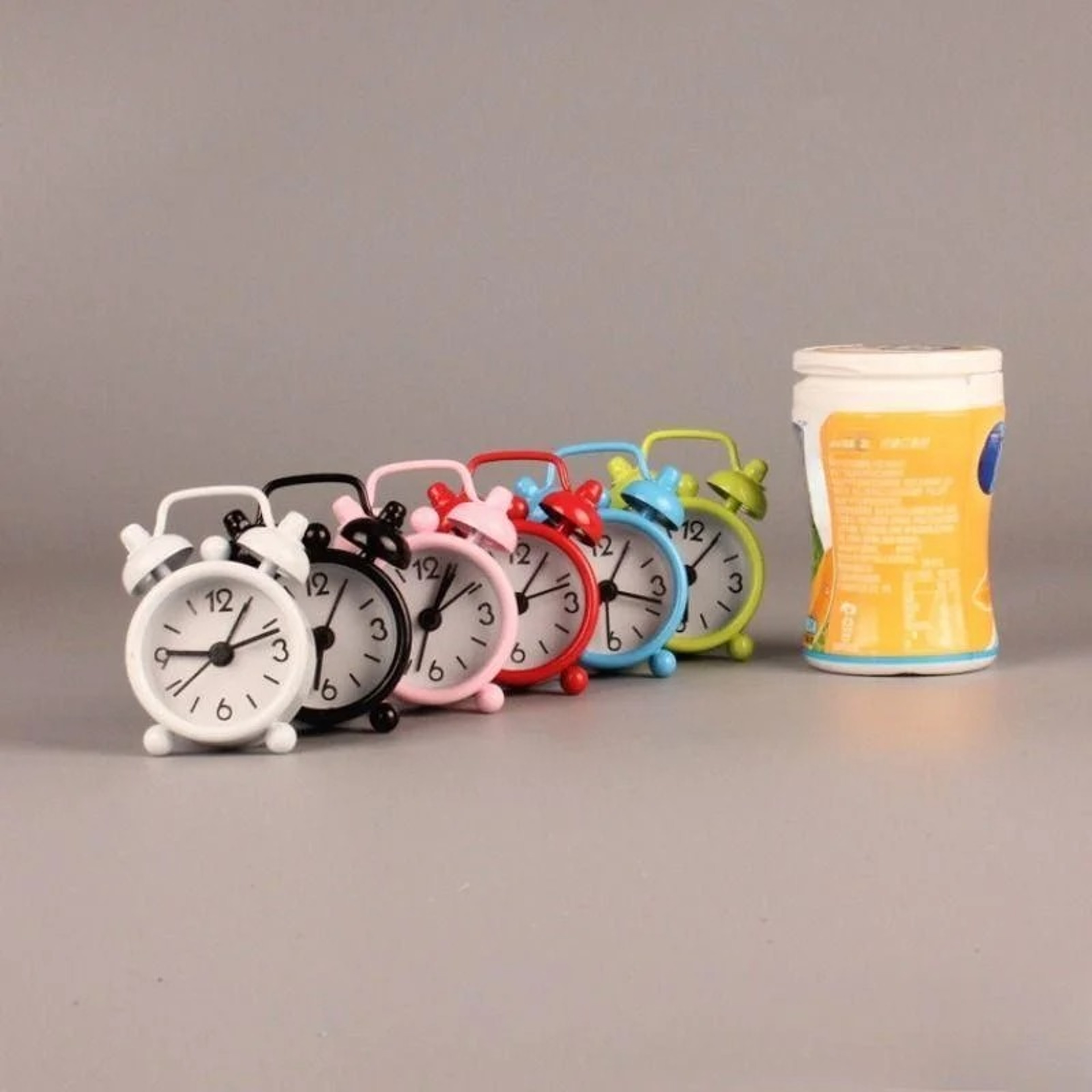 Mini Metal Alarm Clock for Travel & Bedside Cute Analog Kids Alarm Clock – view 3