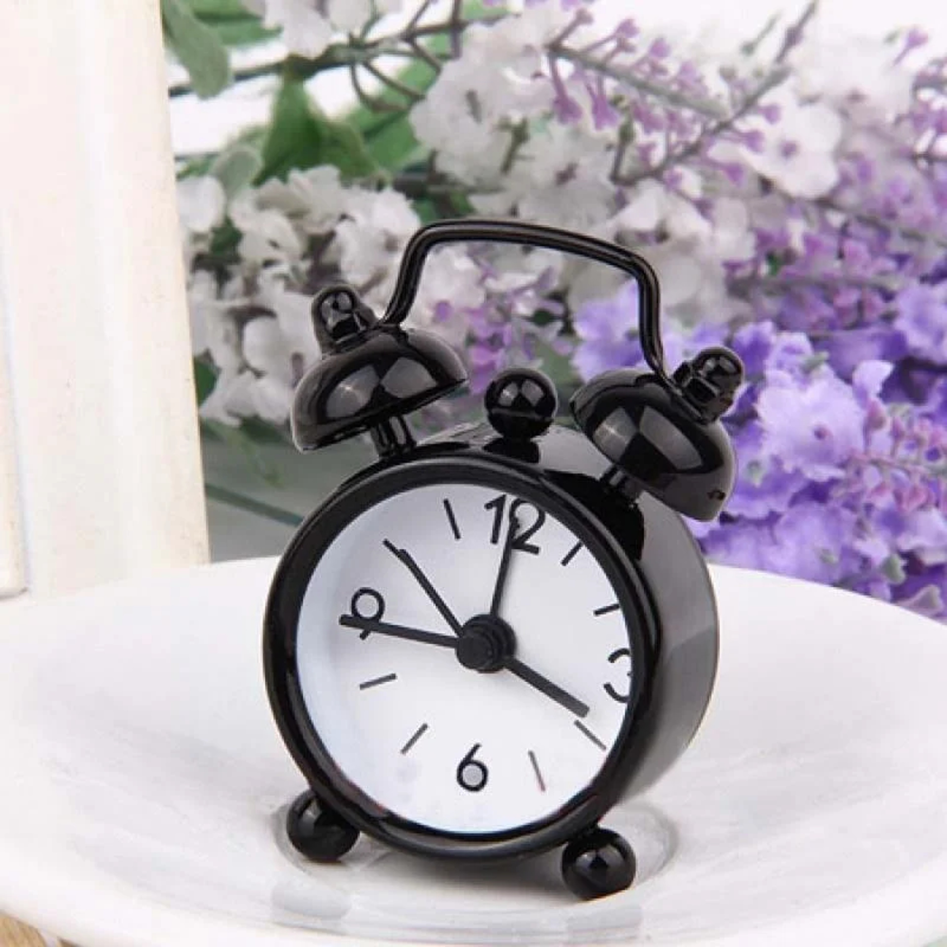 Mini Metal Alarm Clock for Travel & Bedside Cute Analog Kids Alarm Clock – view 7