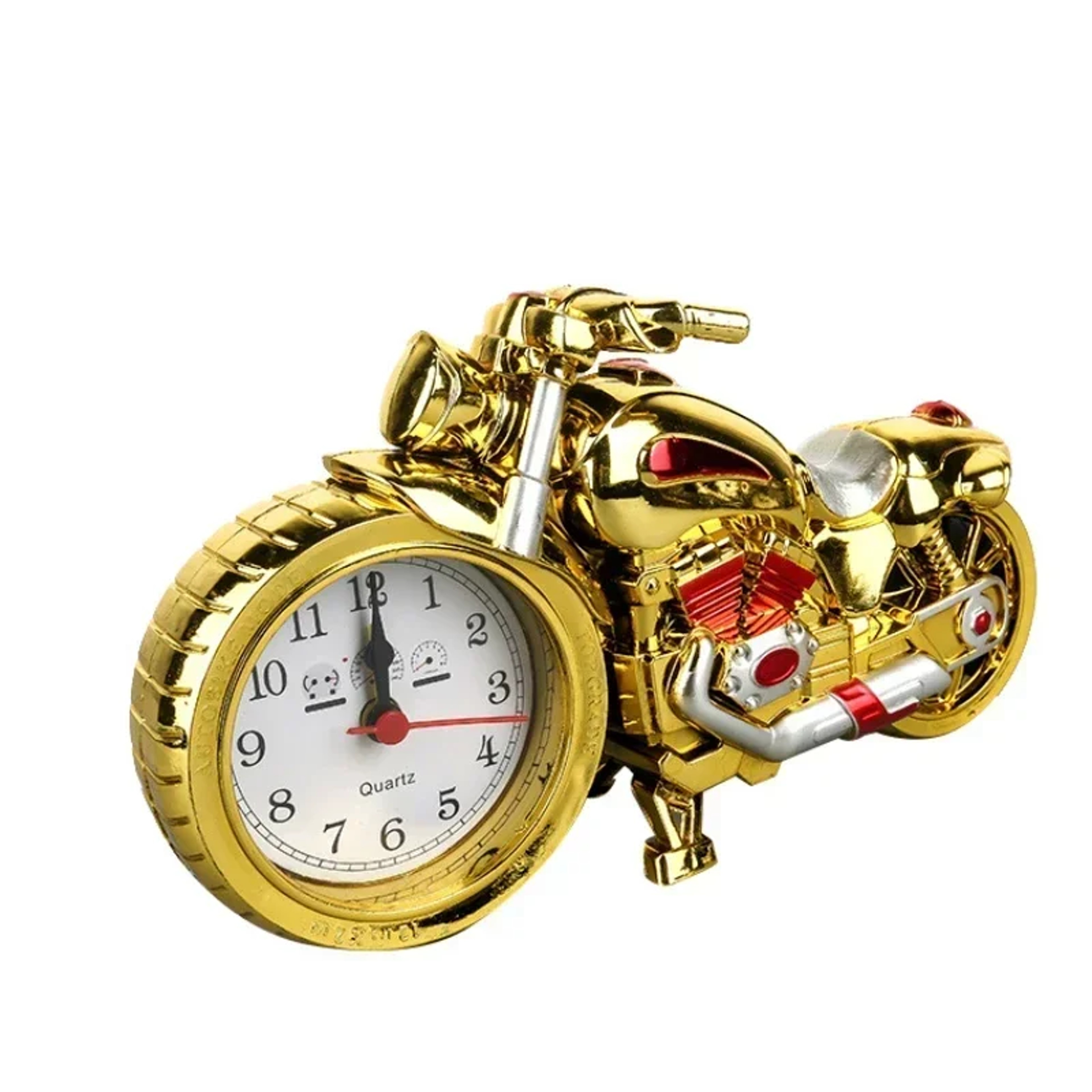 Retro Motorcycle Alarm Clock Vintage Desk Clock for Motorcycle Decor & Gifts – view 4