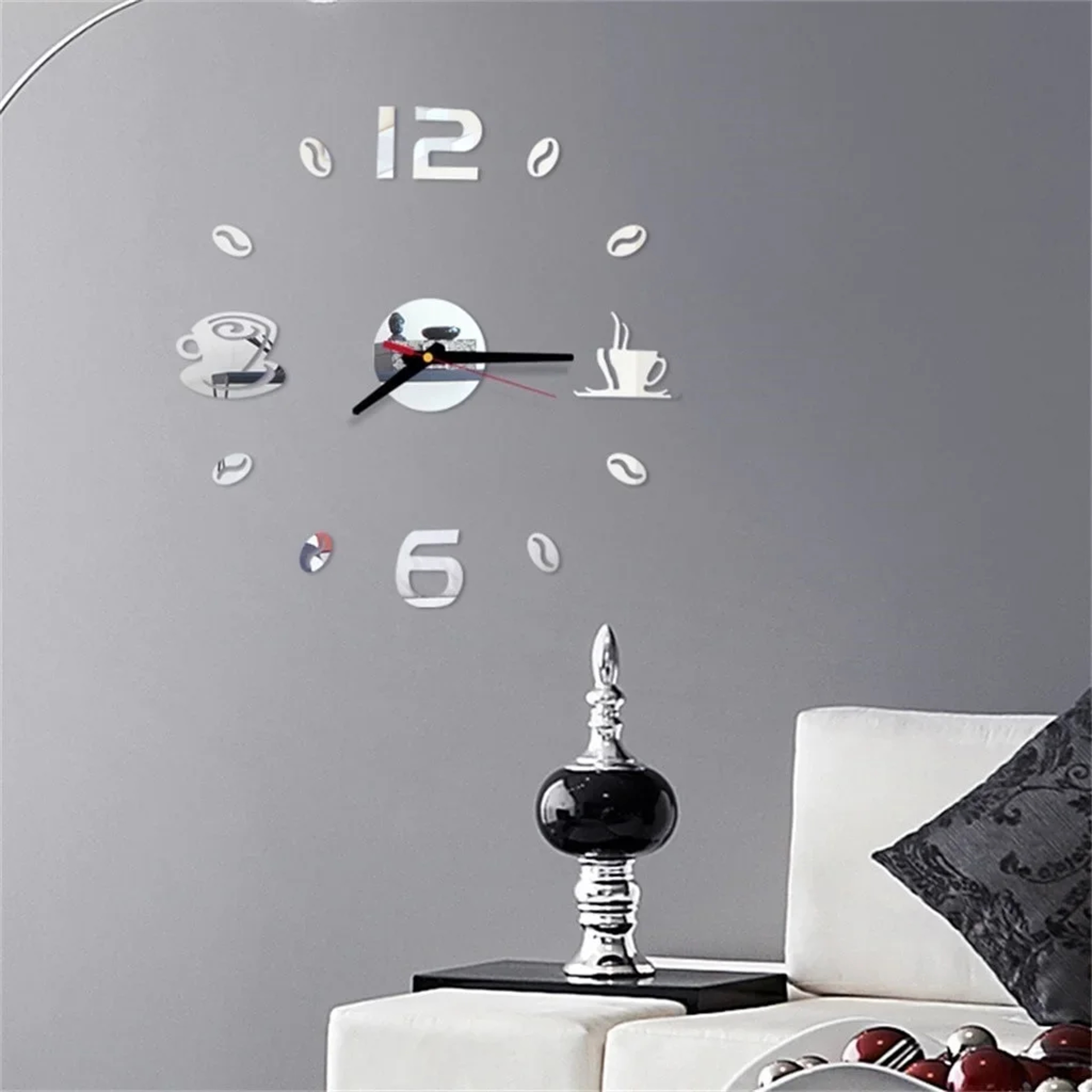 Modern DIY Wall Clock Acrylic Silent Quartz Wall Clock For Living Room Decor 0