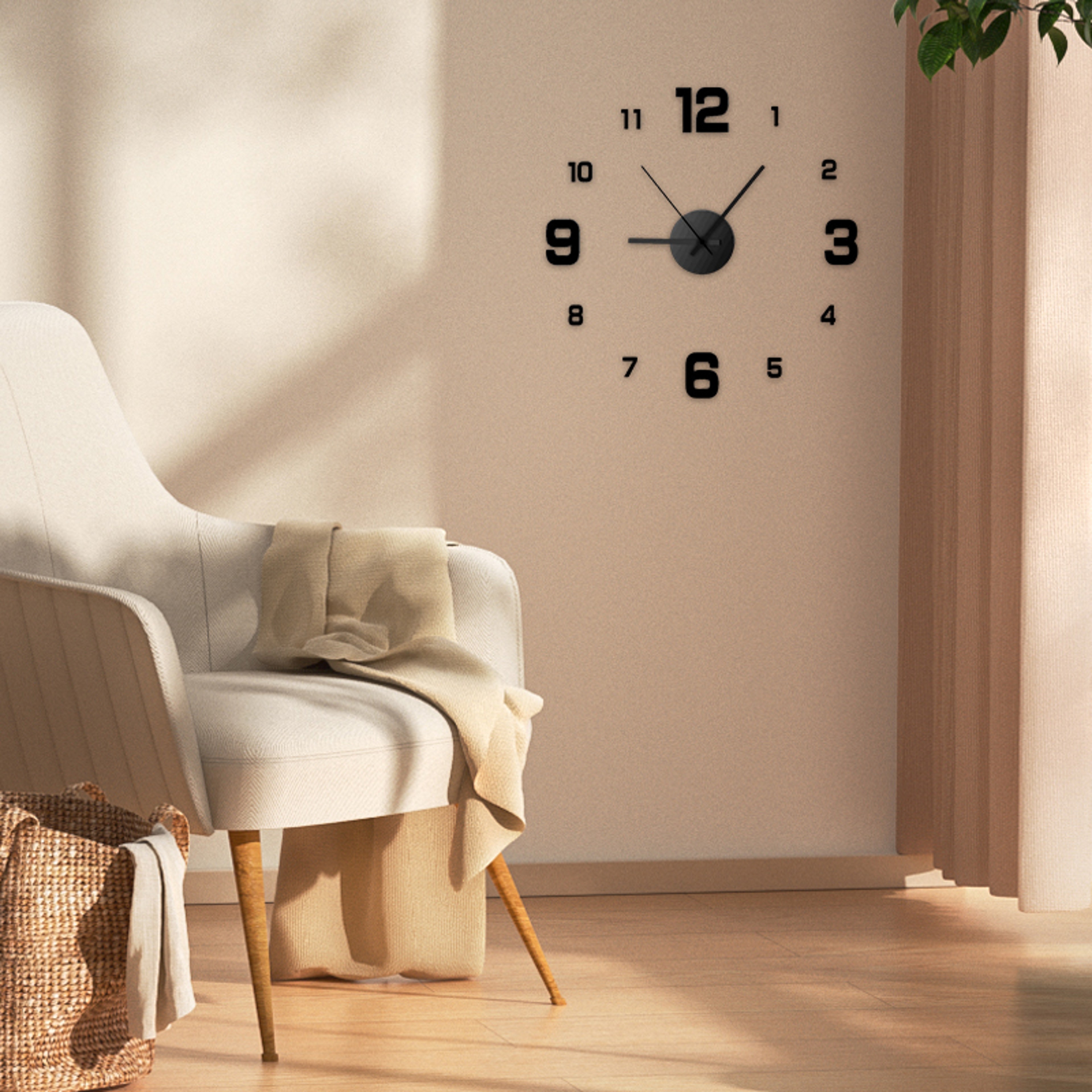 Modern DIY Wall Clock Silent Frameless Acrylic Wall Decor For Living Room  Office 1
