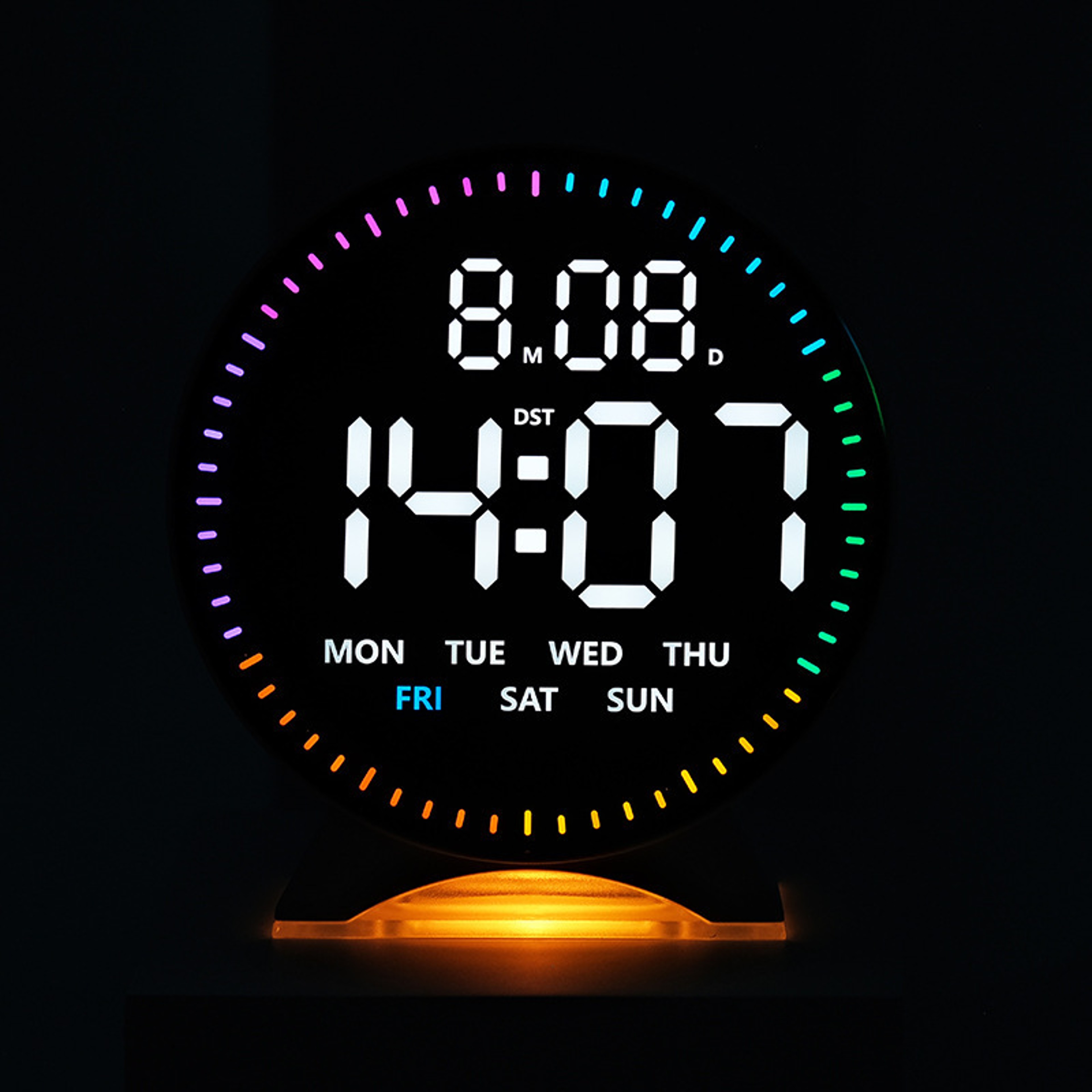 Smart LED Alarm Clock with Ambient Light, Auto Dimming & USB Digital Desk Clock – view 3