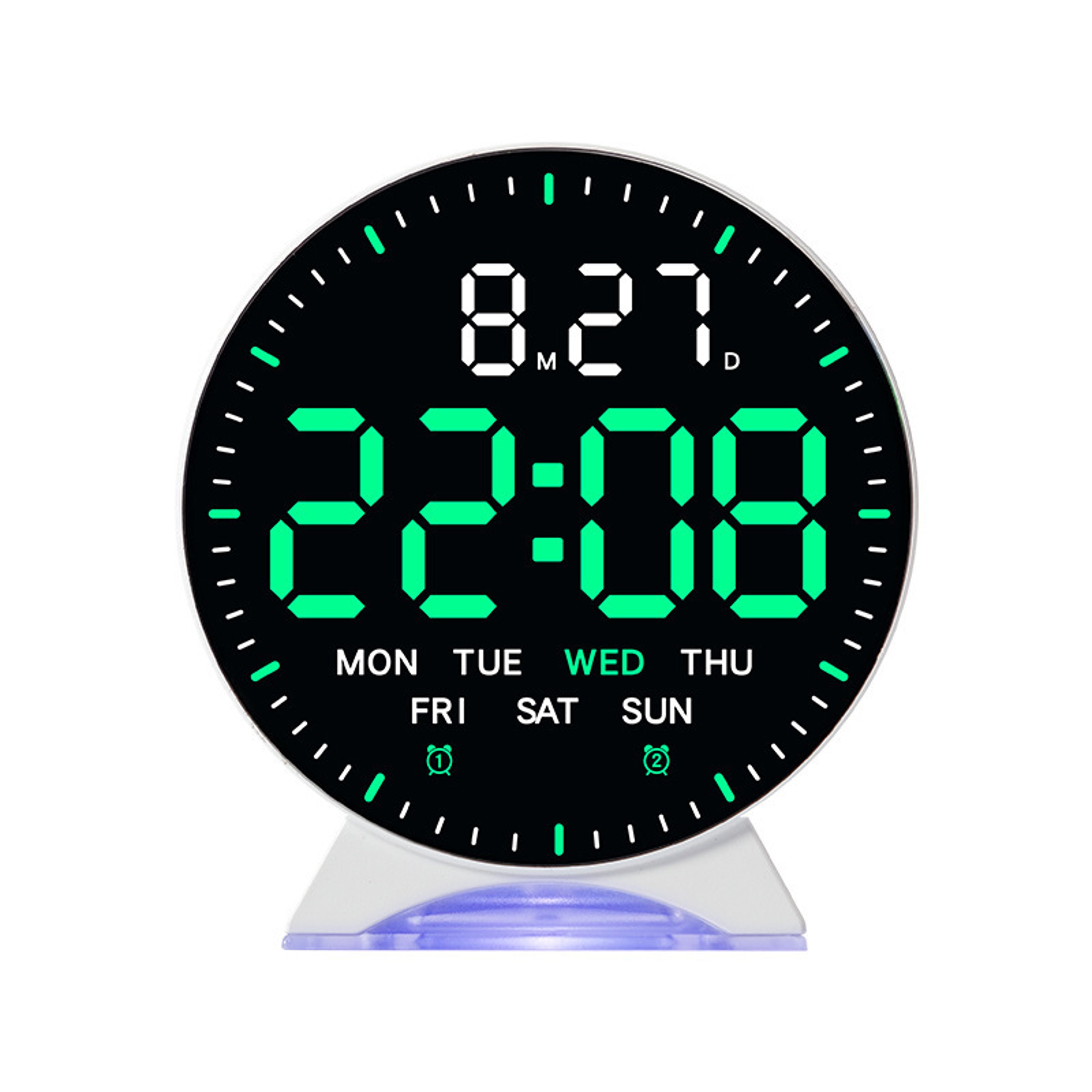 Smart LED Alarm Clock with Ambient Light, Auto Dimming & USB Digital Desk Clock – view 8
