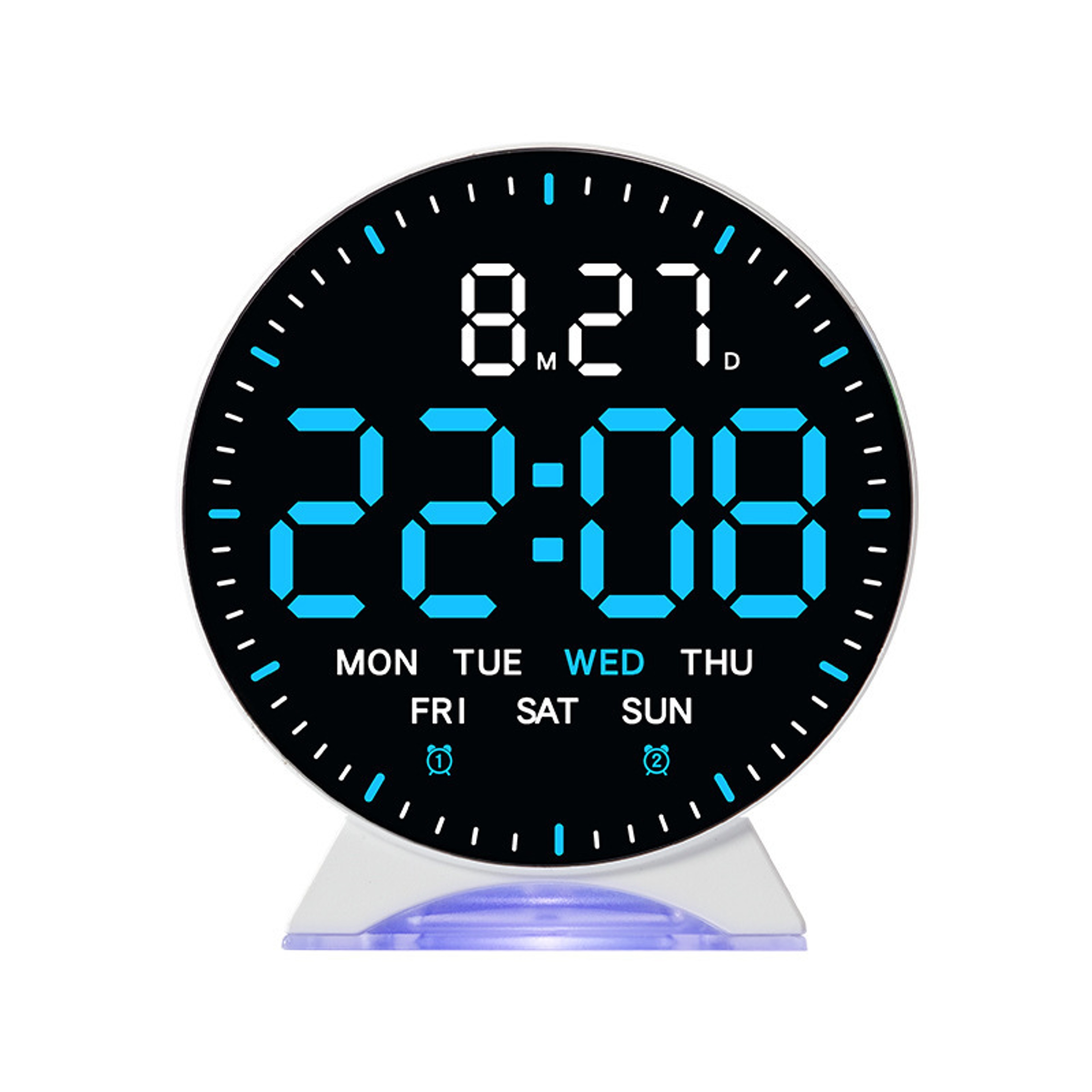 Smart LED Alarm Clock with Ambient Light, Auto Dimming & USB Digital Desk Clock – view 11