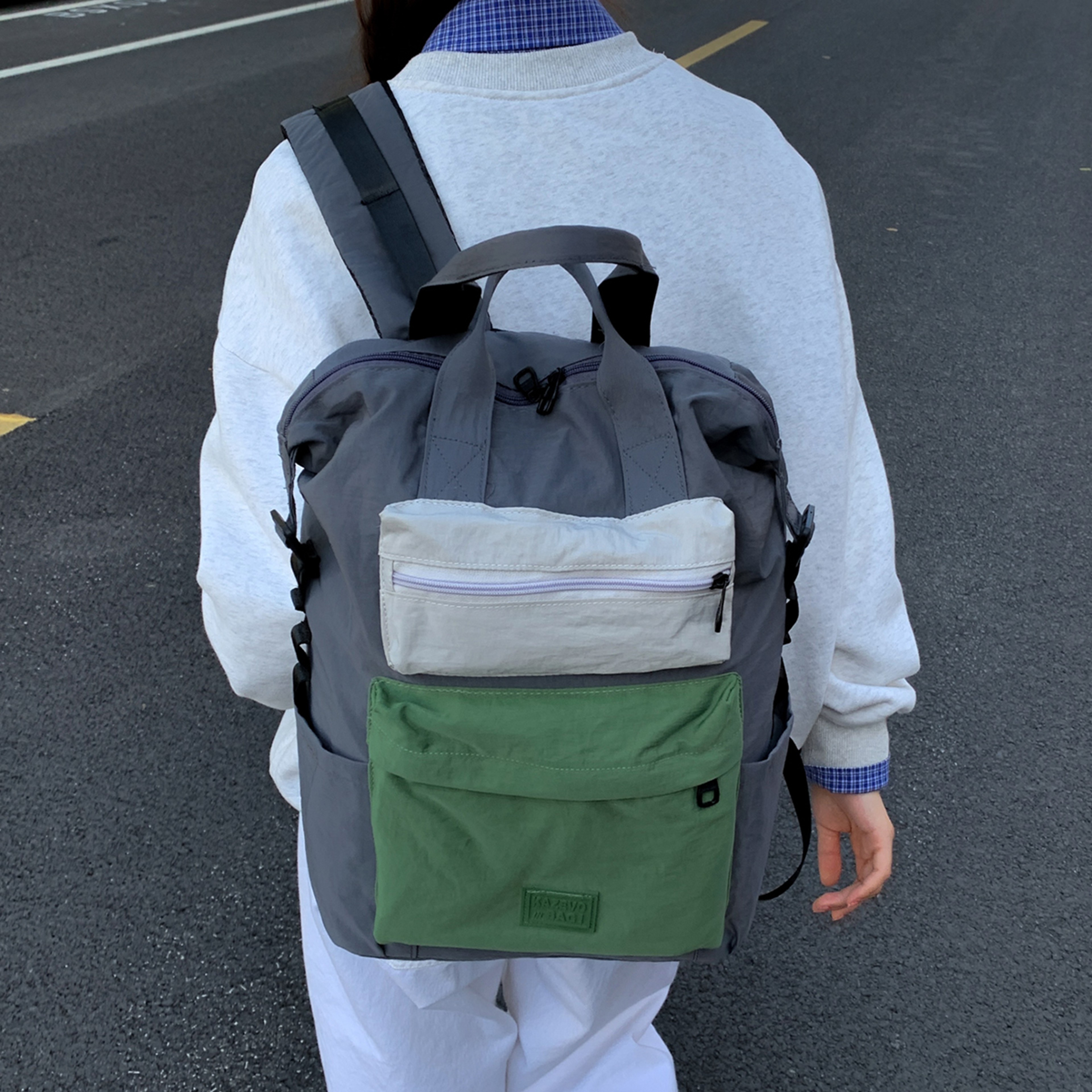 Canvas Laptop Backpack for Men Large Capacity Travel College Bag – view 3