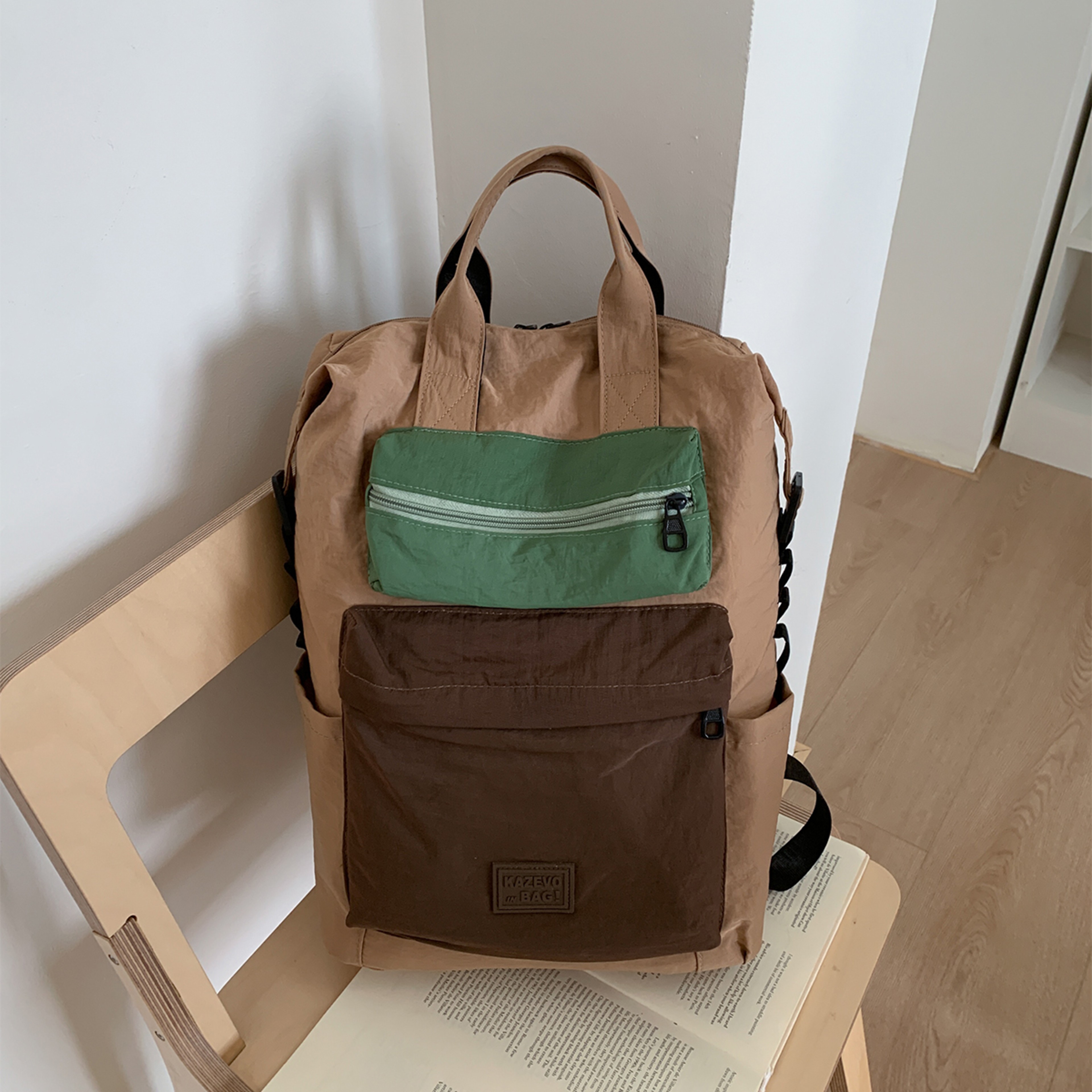 Canvas Laptop Backpack for Men Large Capacity Travel College Bag – view 10