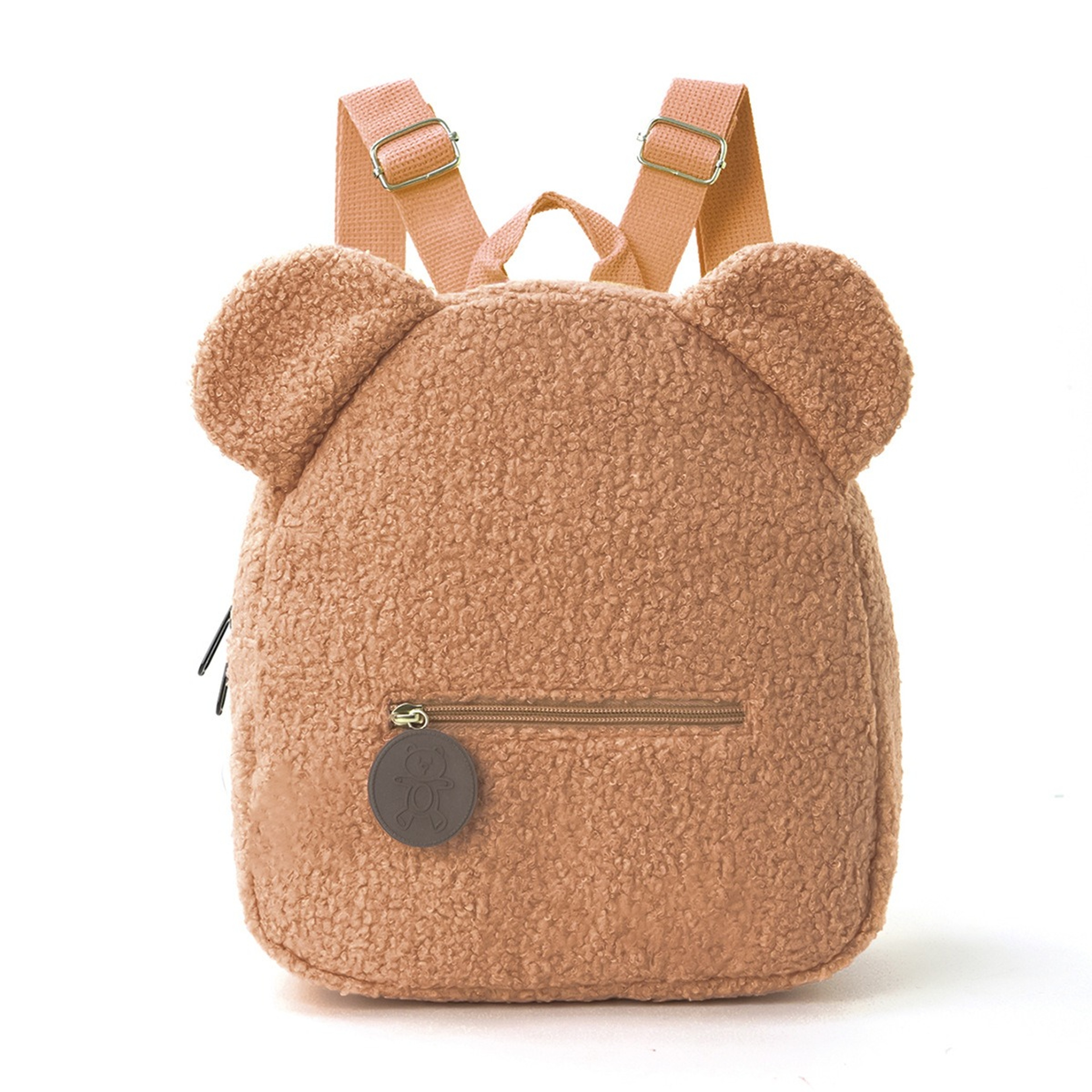 Cute Bear Ears Plush Backpack For Kids Soft Cartoon Animal Bag For School And Travel 7