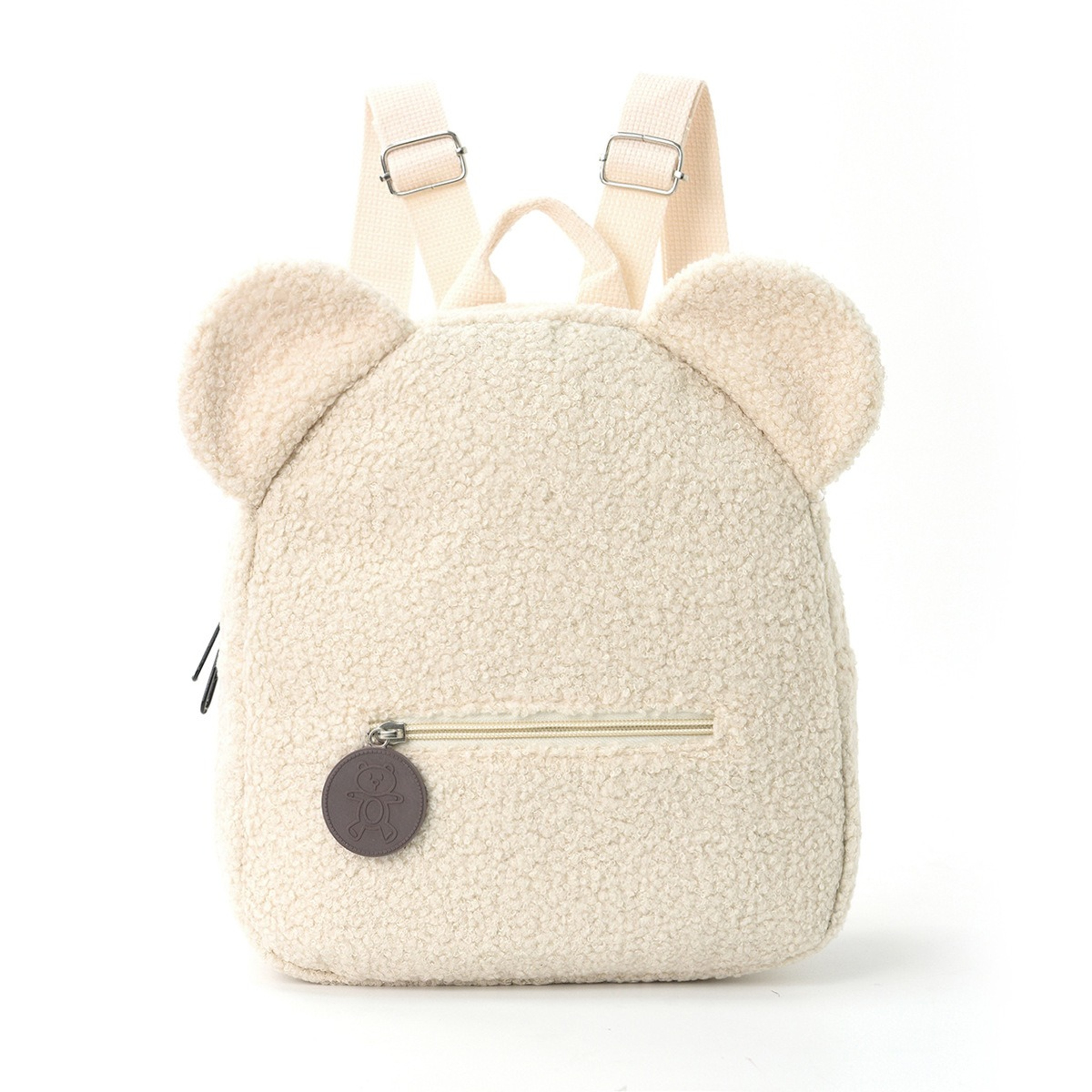 Cute Bear Ears Plush Backpack For Kids Soft Cartoon Animal Bag For School And Travel 8