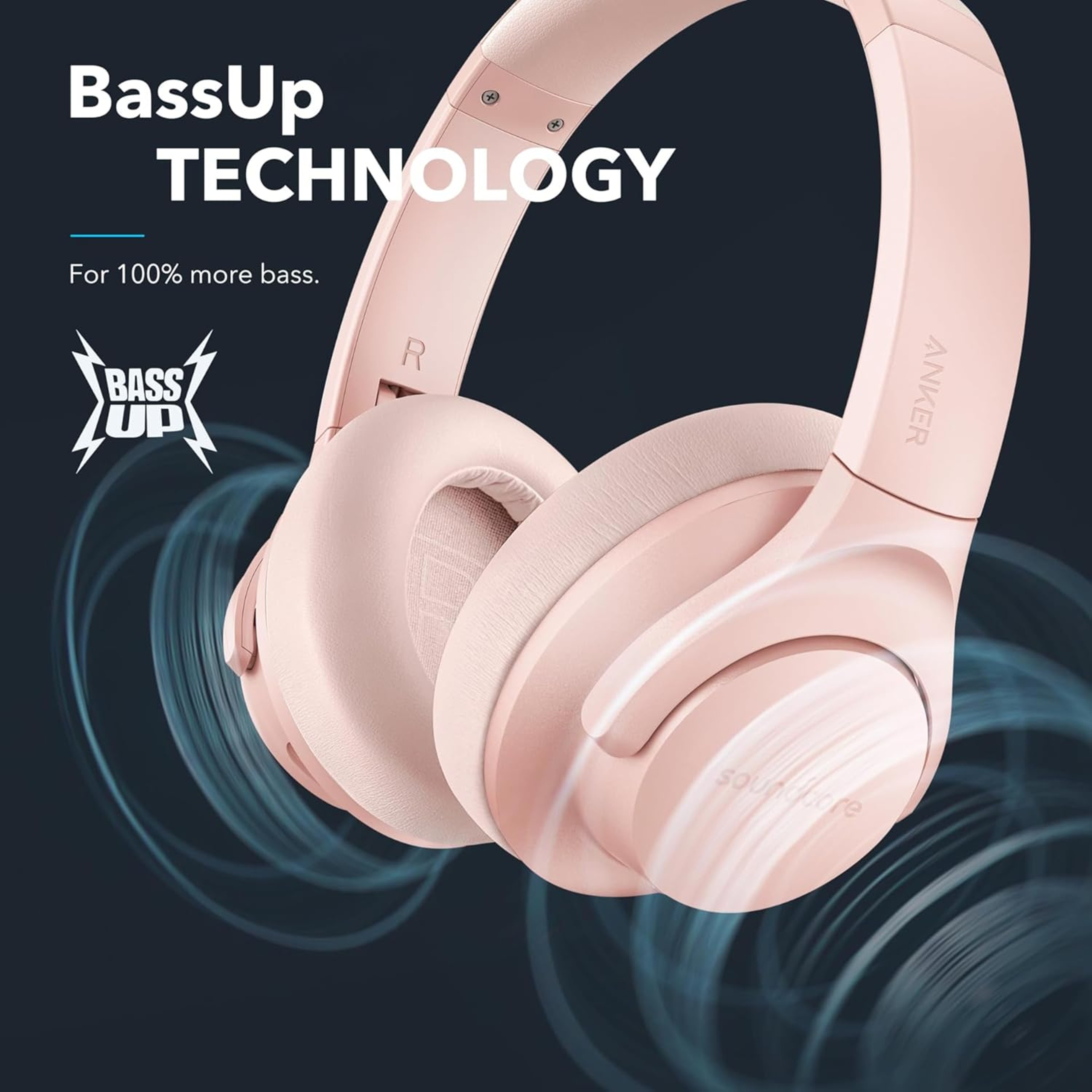 Soundcore Anker Life Noise Cancelling Headphones Wireless Over Ear Bluetooth Playtime 5