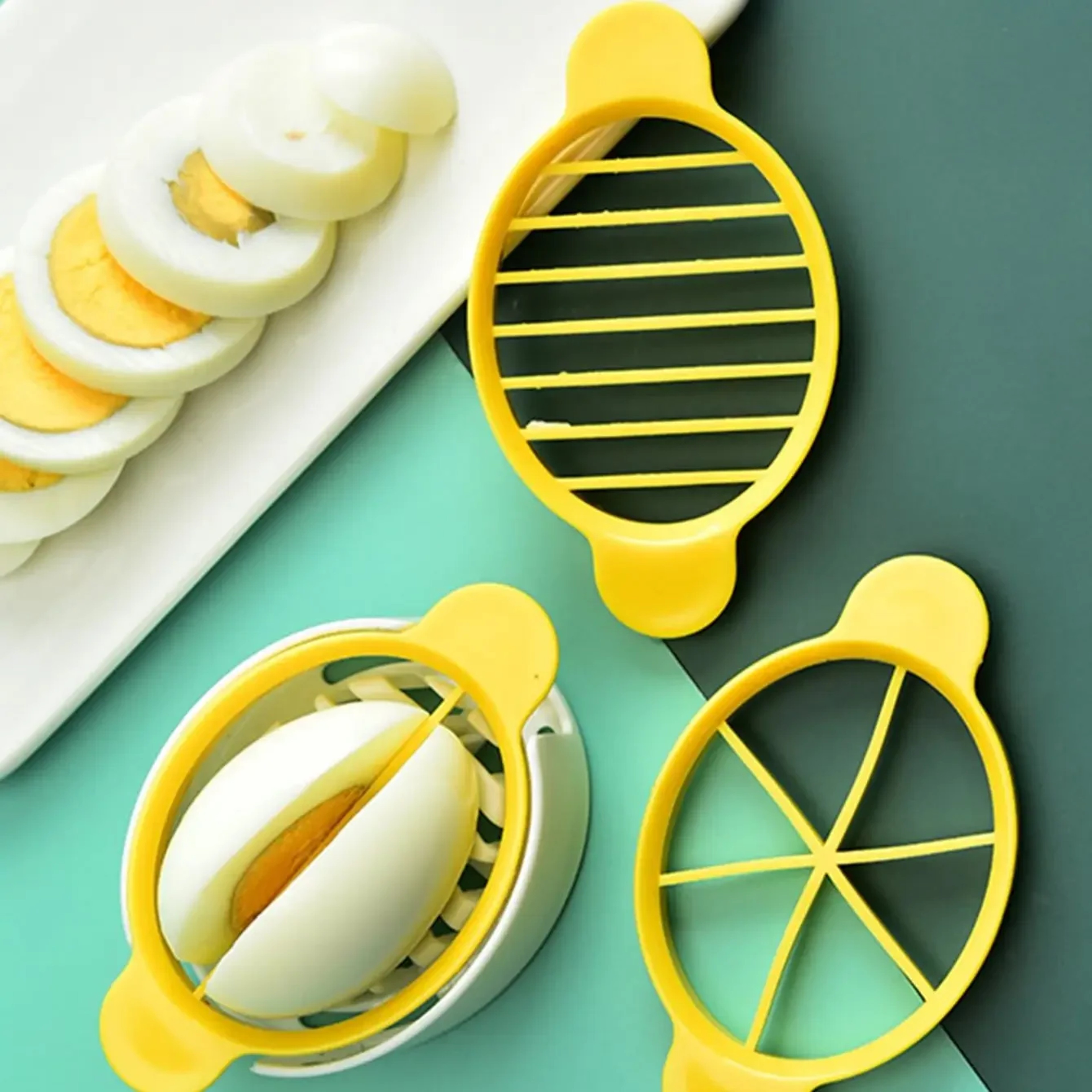 Stainless Steel Egg Slicer Multifunction Kitchen Cutter For Eggs Fruits And Vegetables 2