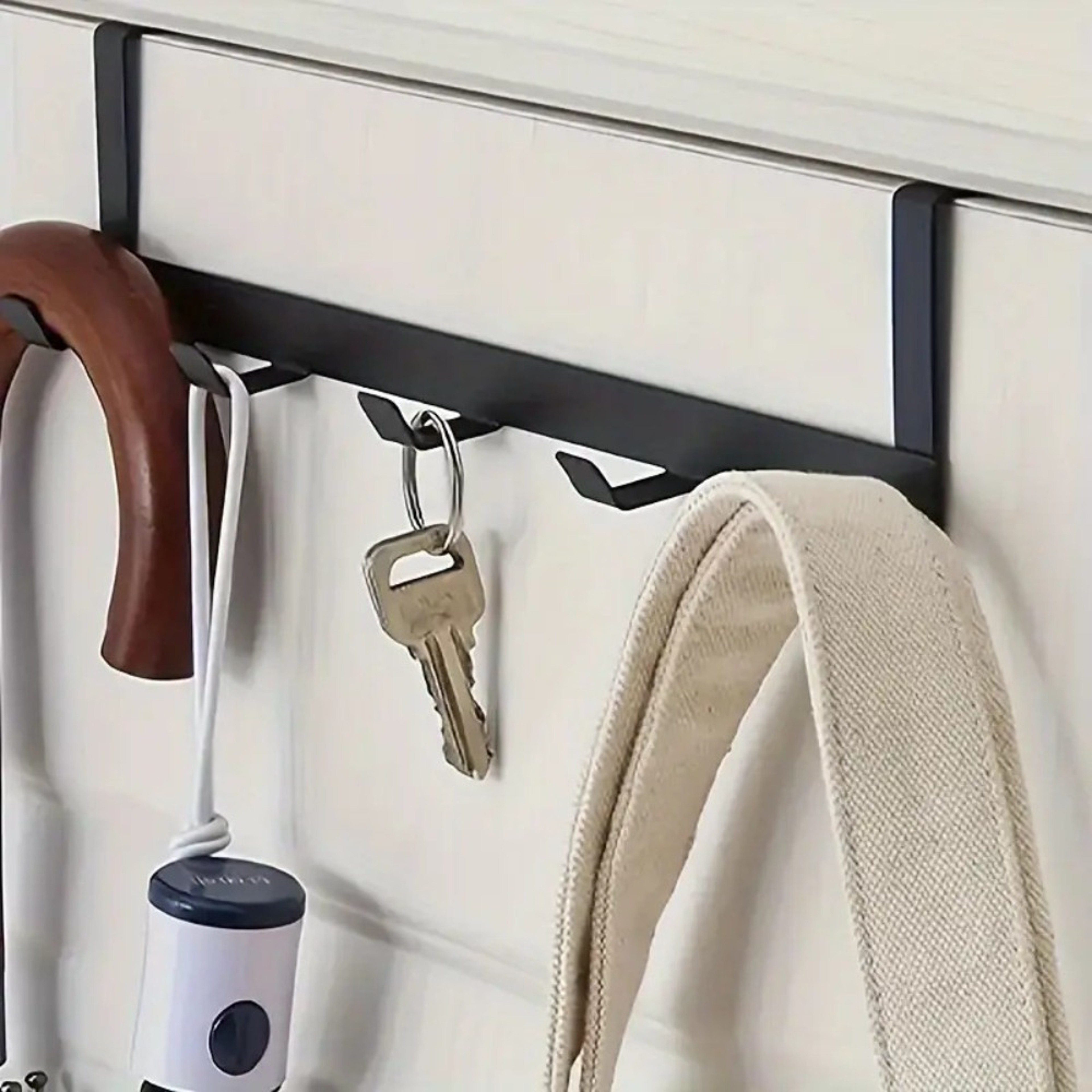 Over Door Hanger Hooks Space Saving Organizer For Clothes Towels Bags 4