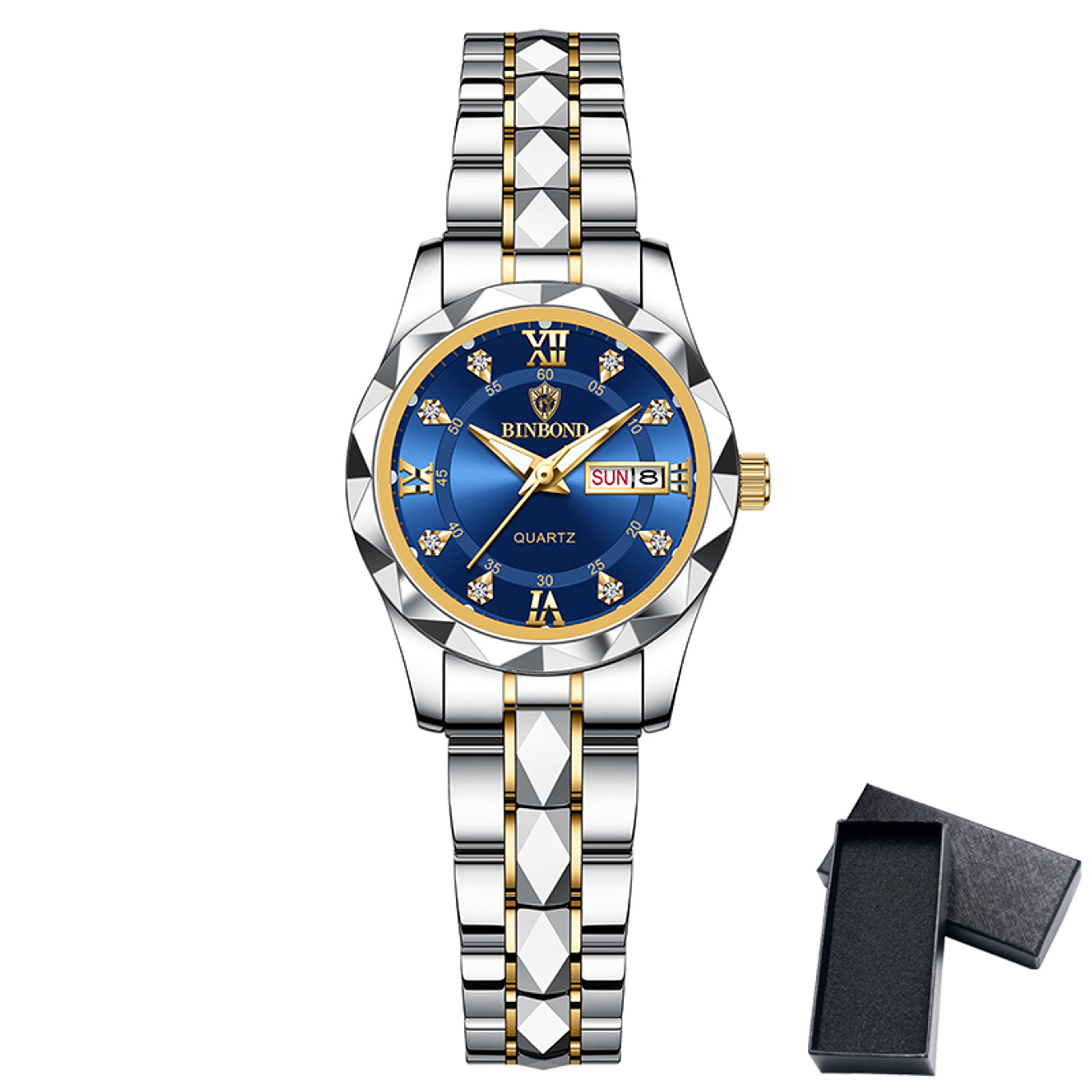 Product Name Luxury Womens Quartz Watch With Week Date Display Waterproof Business Wristwatch 8