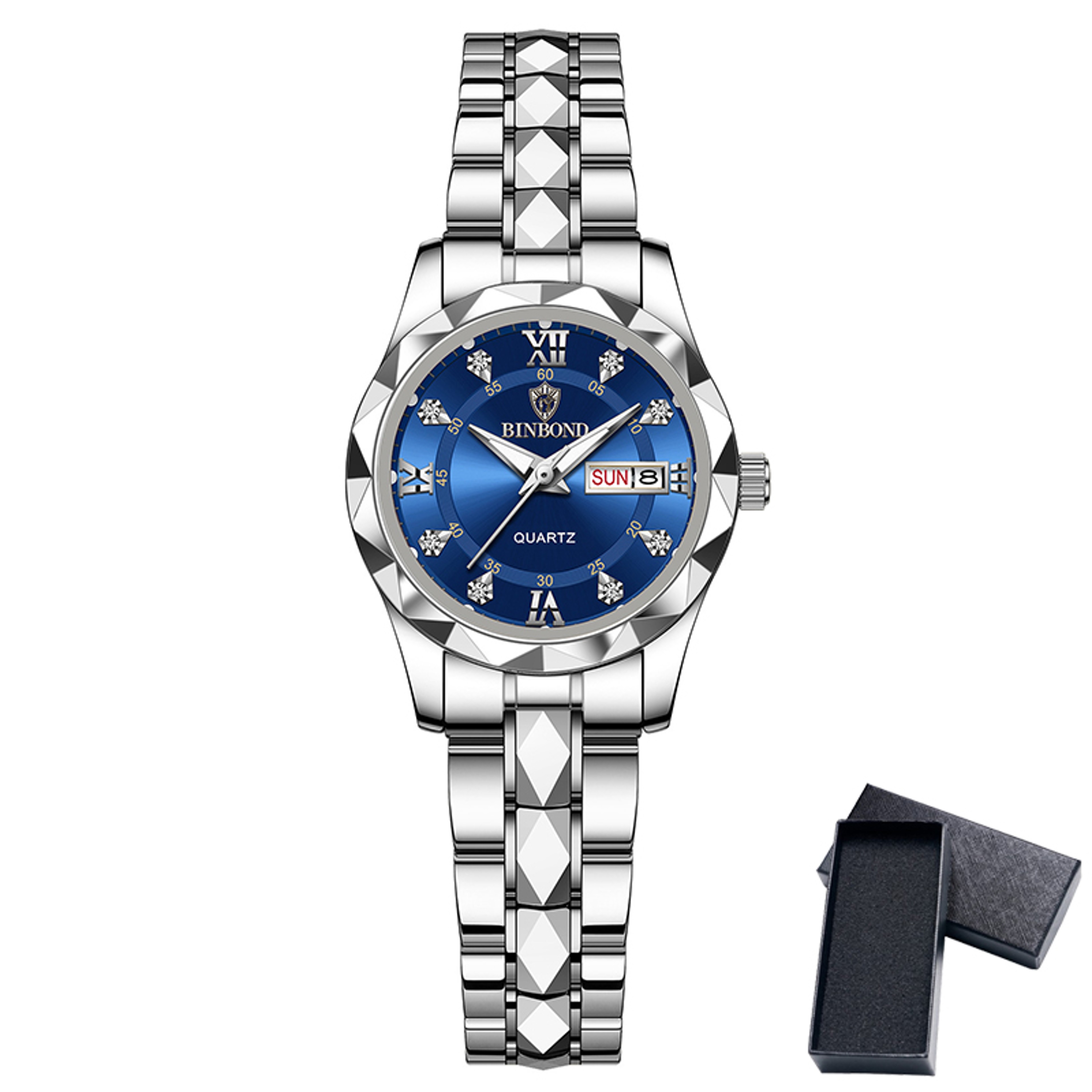Product Name Luxury Womens Quartz Watch With Week Date Display Waterproof Business Wristwatch 10