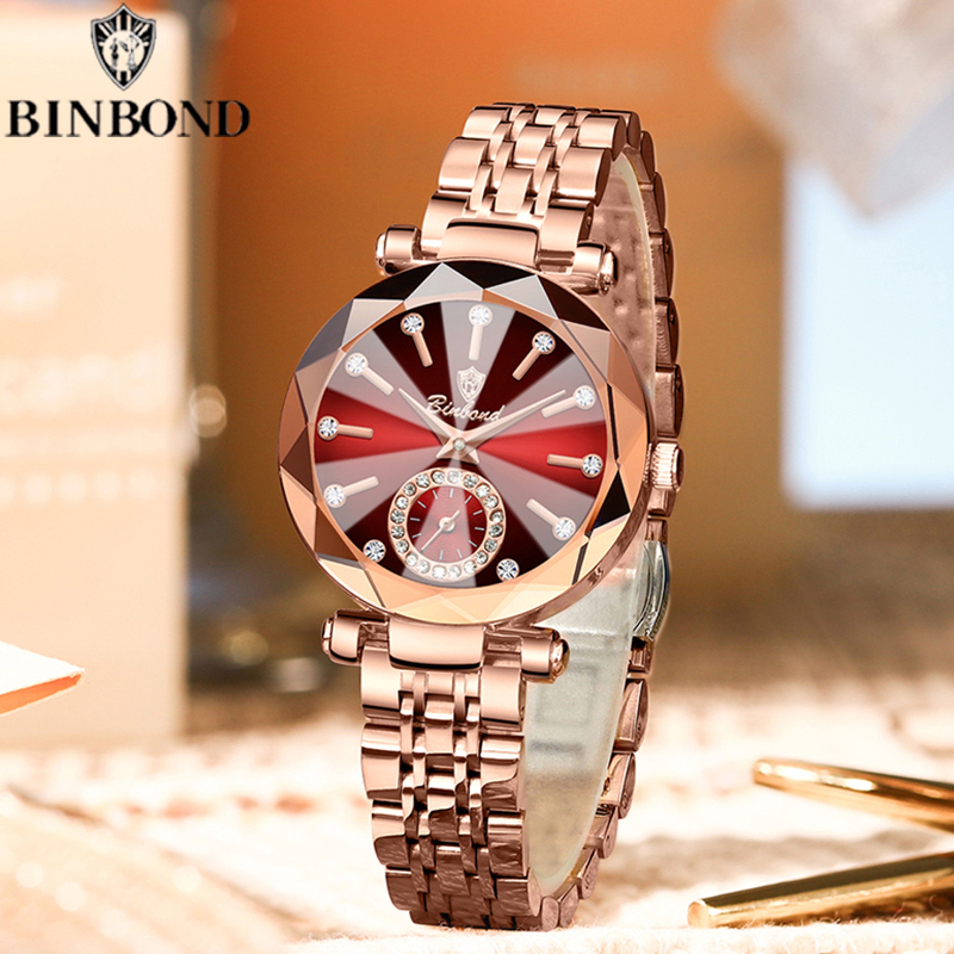 Heart Of The Ocean Inspired Women Quartz Watch Elegant Diamond Waterproof Casual Wristwatch 4