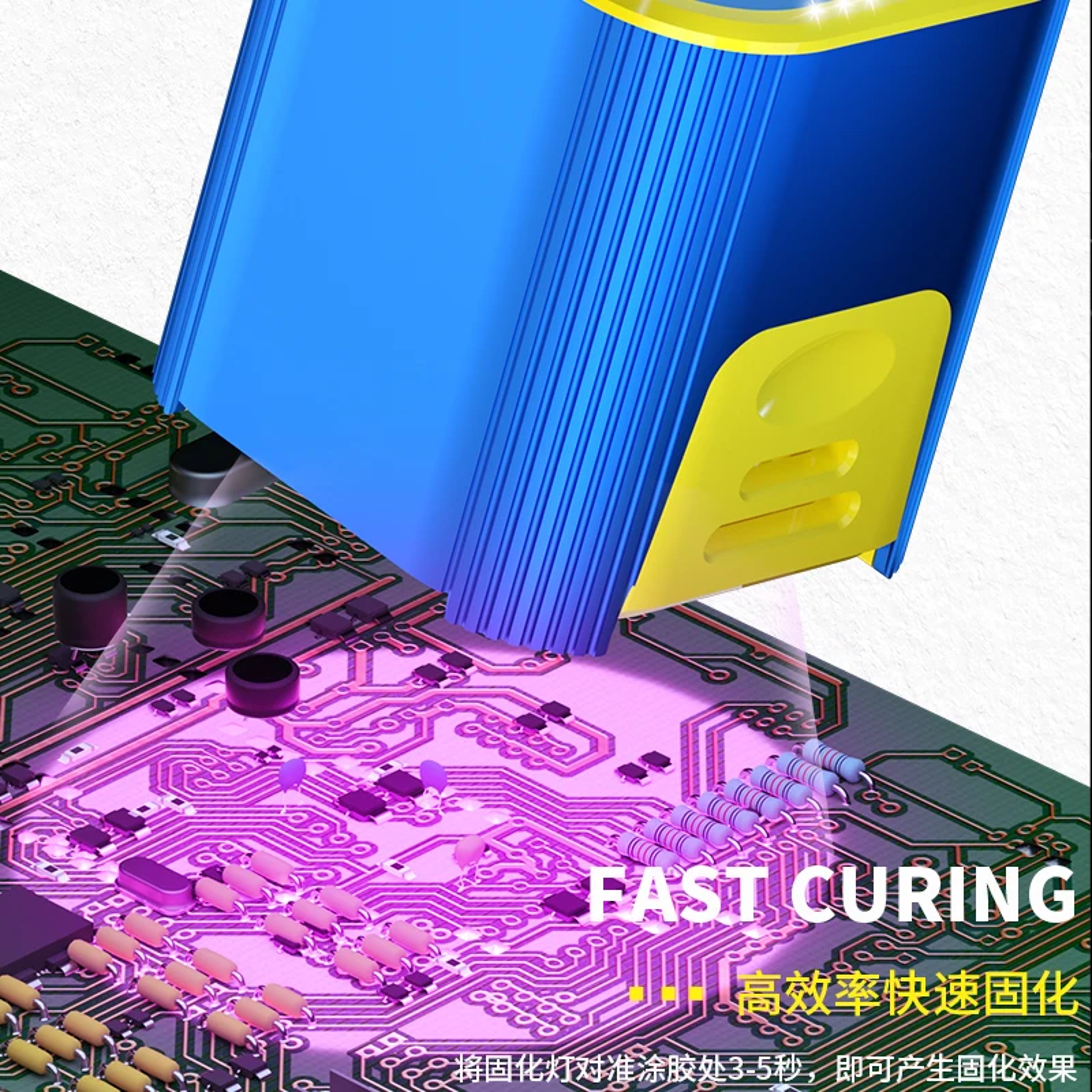 Pro UV Curing Lamp High Power Glue Repair Light For Motherboard Fixing 3