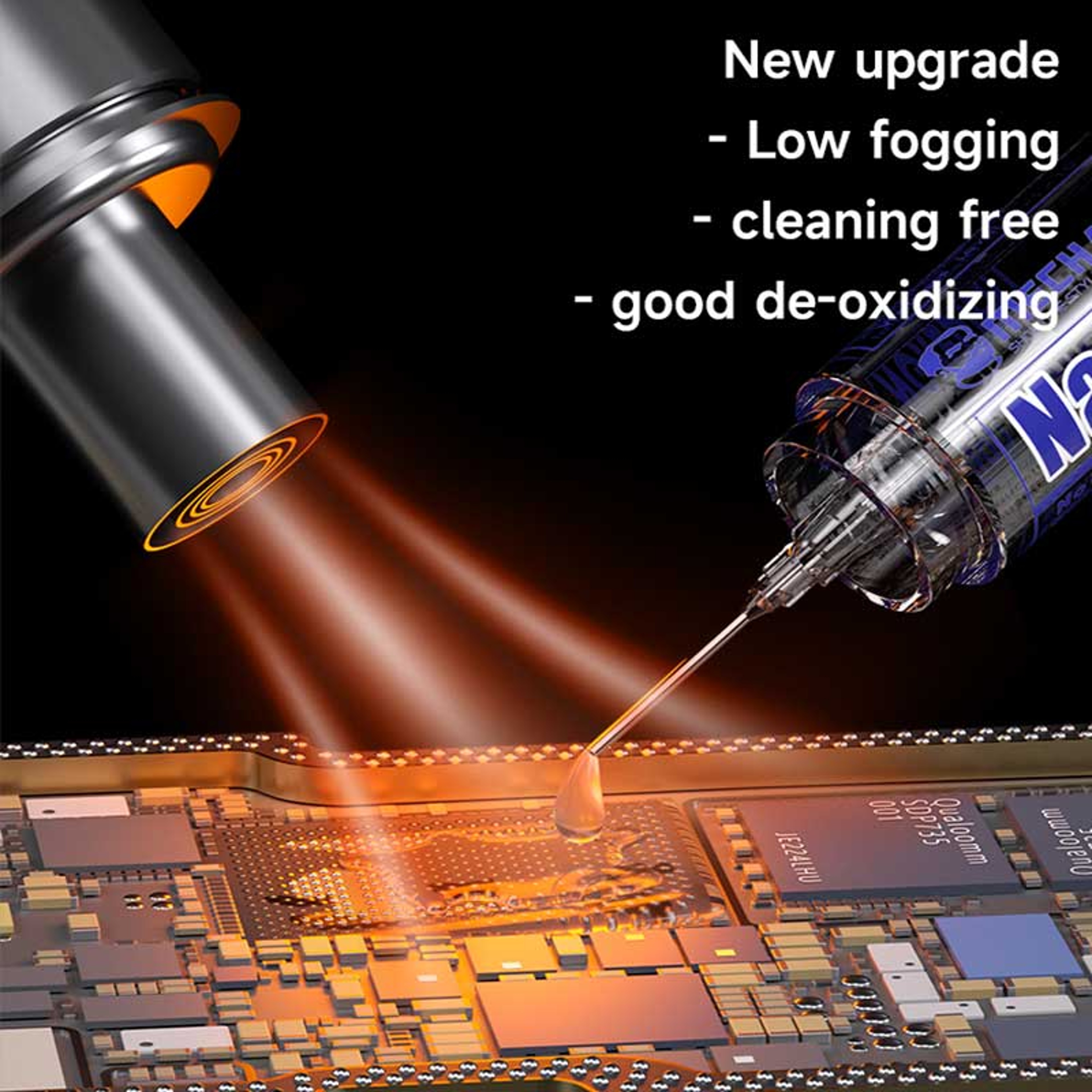 MECHANIC Nano Flux Paste For PCB Soldering Repair With Precision Needles 4