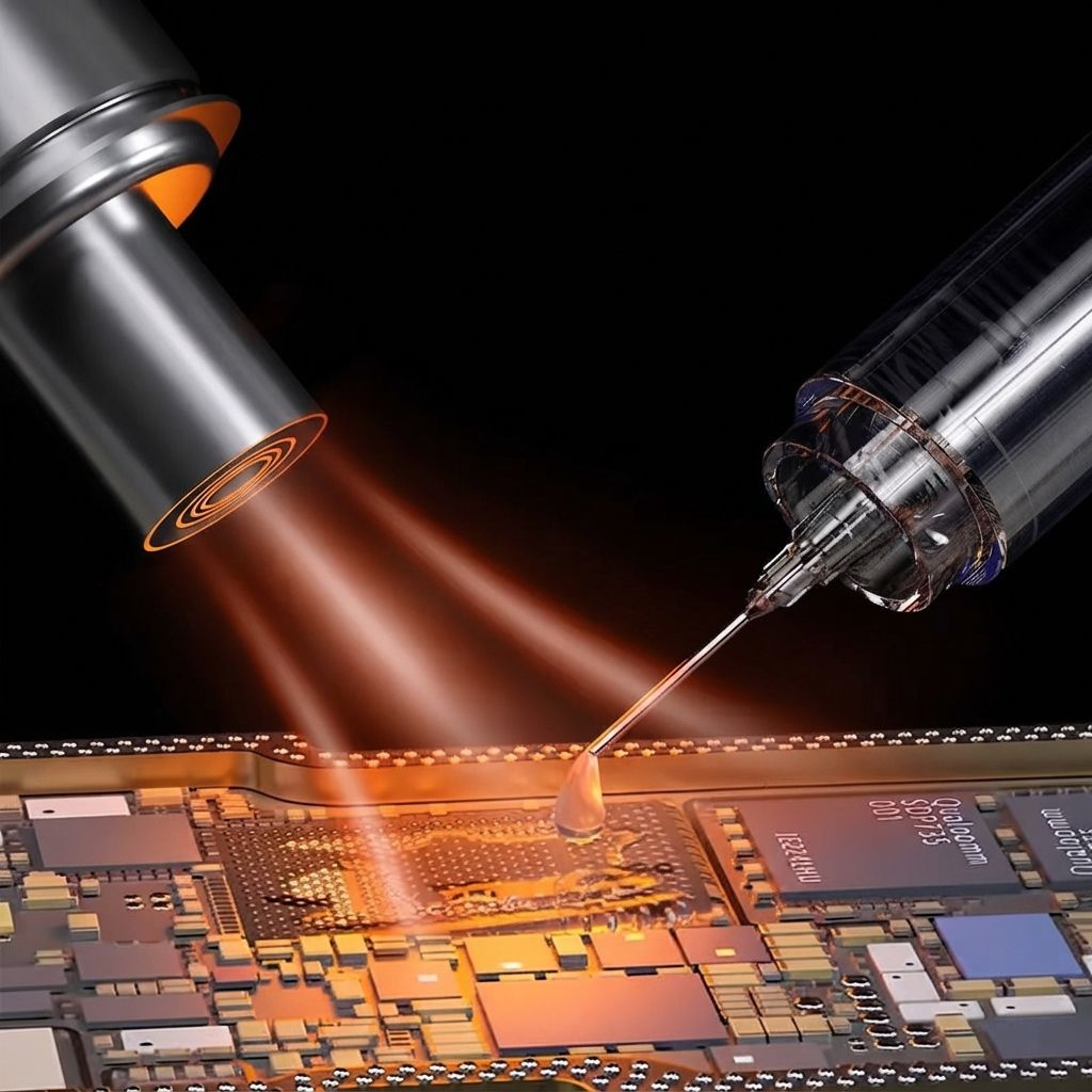 MECHANIC Nano Flux Paste For PCB Soldering Repair With Precision Needles 0