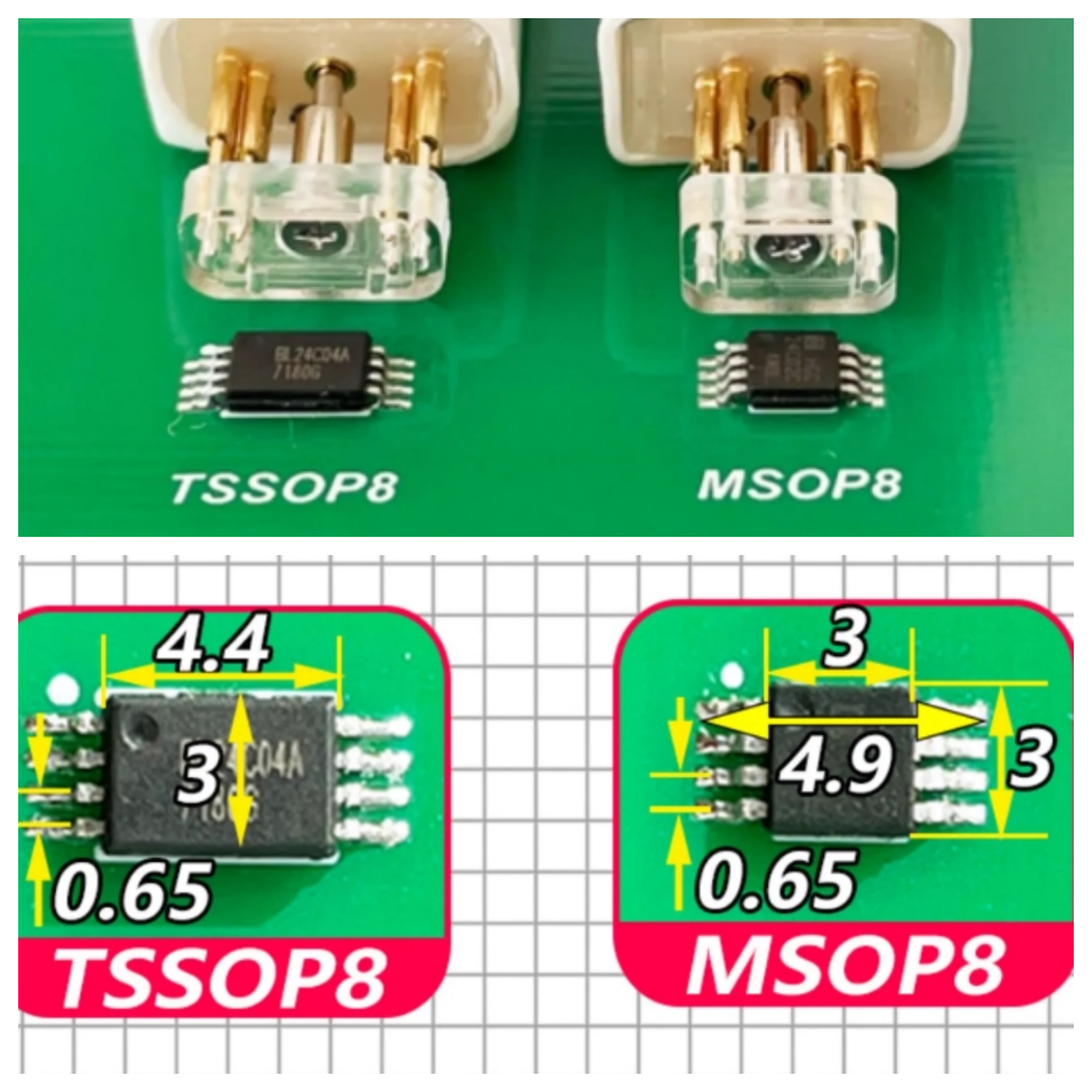 Programming Probe PCB Chip Test Fixture Cable 1