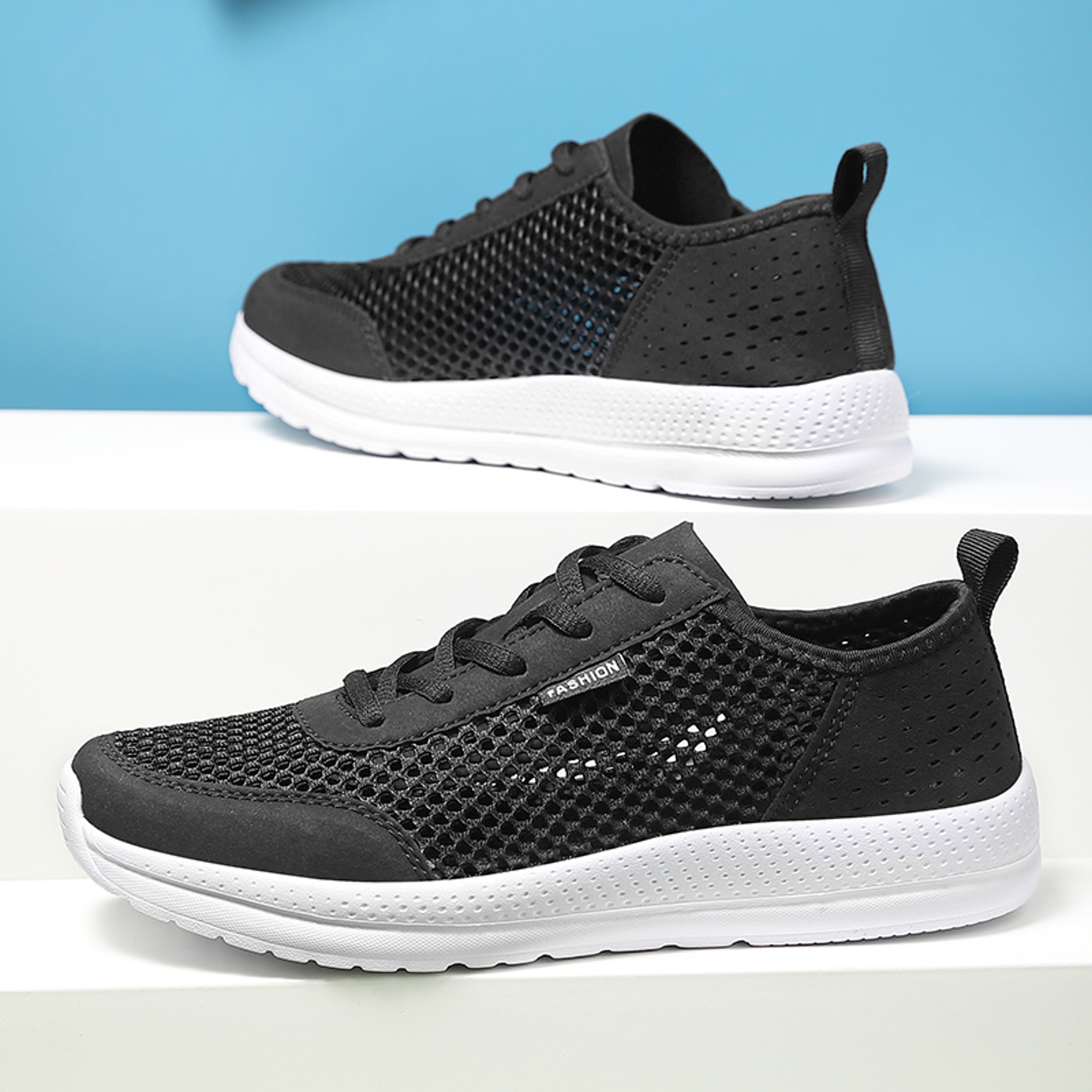Mens Breathable Mesh Running Shoes Lightweight Comfortable Sneakers – view 5