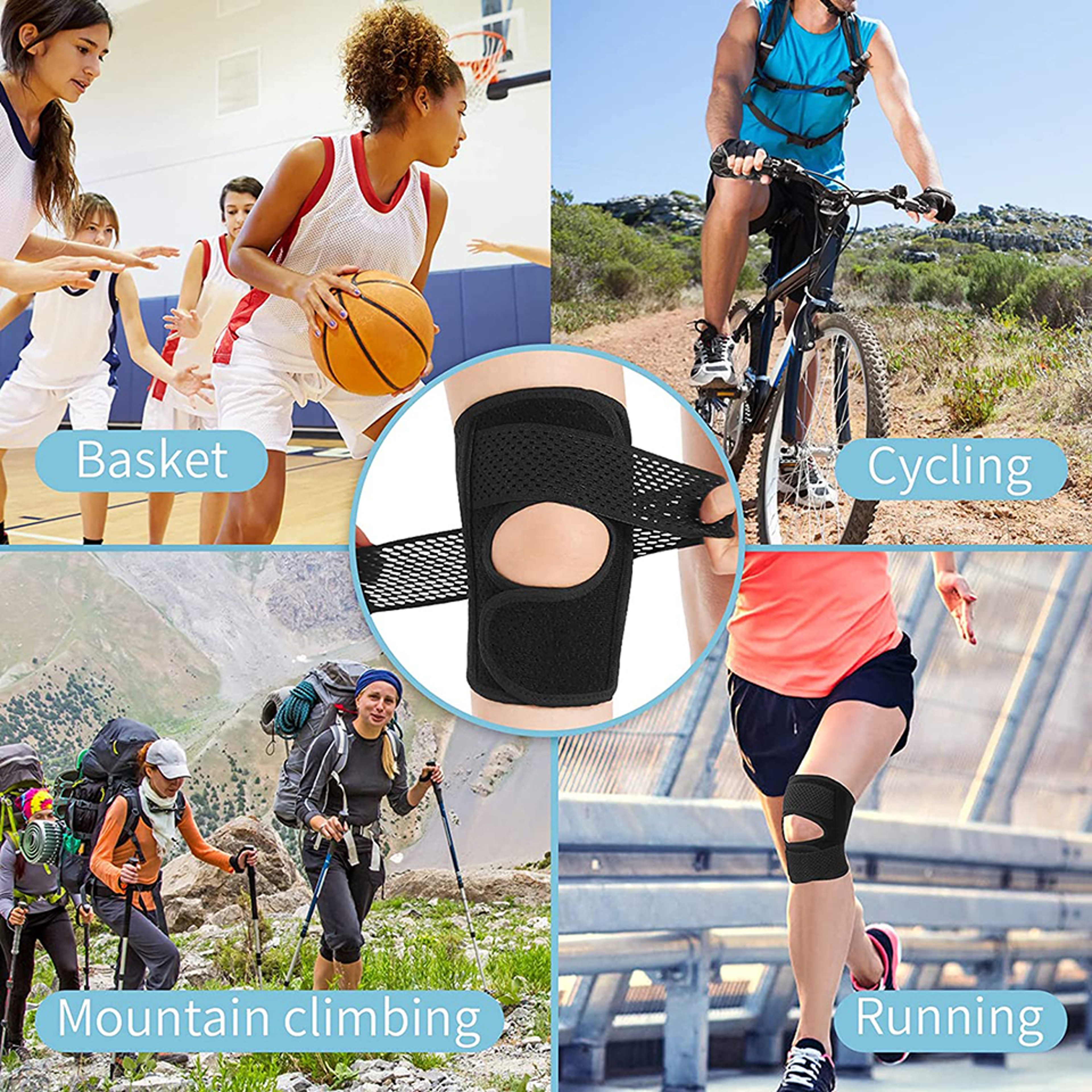 Adjustable Knee Brace With Side Stabilizers For Meniscus Support And Knee Pain Relief 4