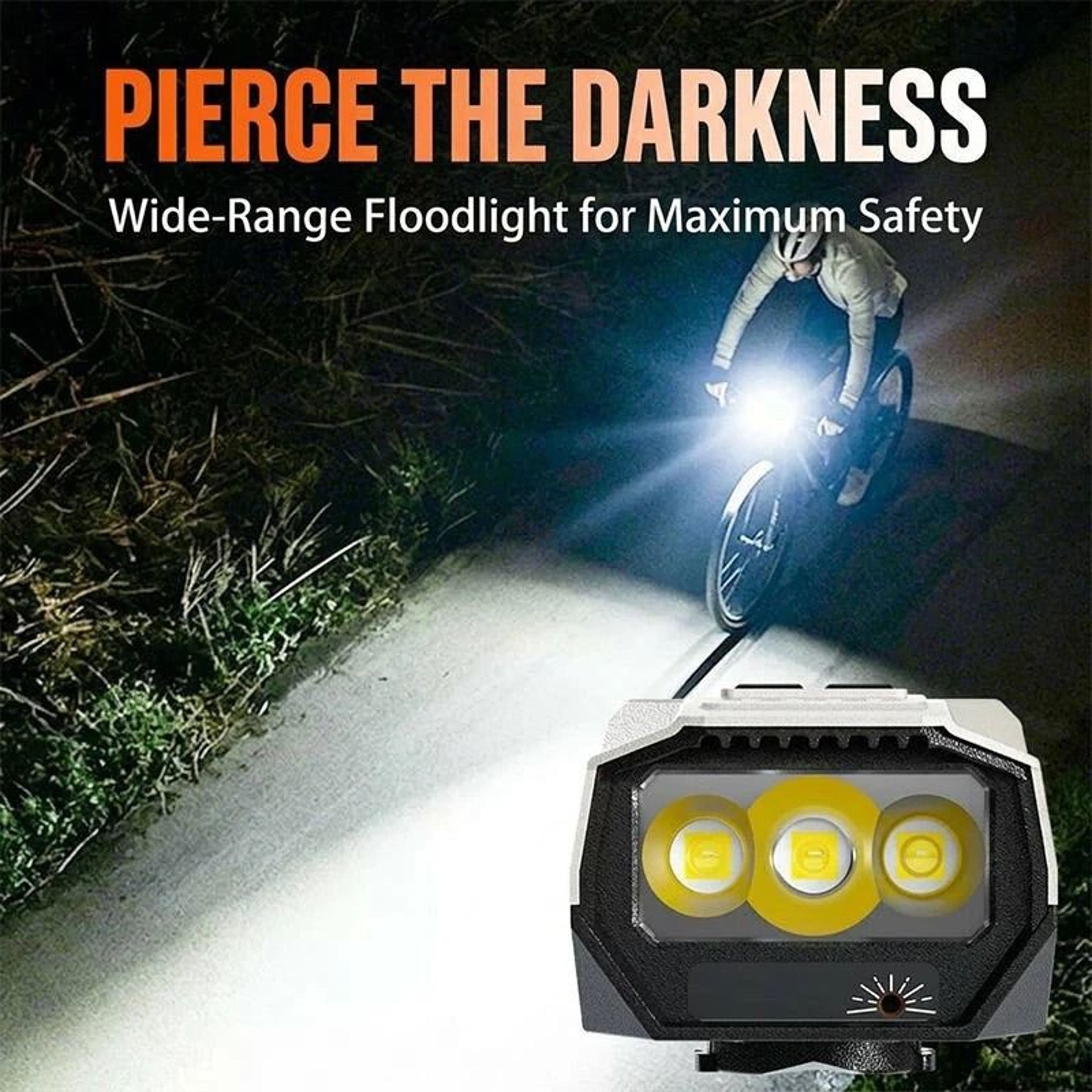 Lumen Rechargeable Bike Headlight With Remote Control Dual Beam Waterproof Design 4
