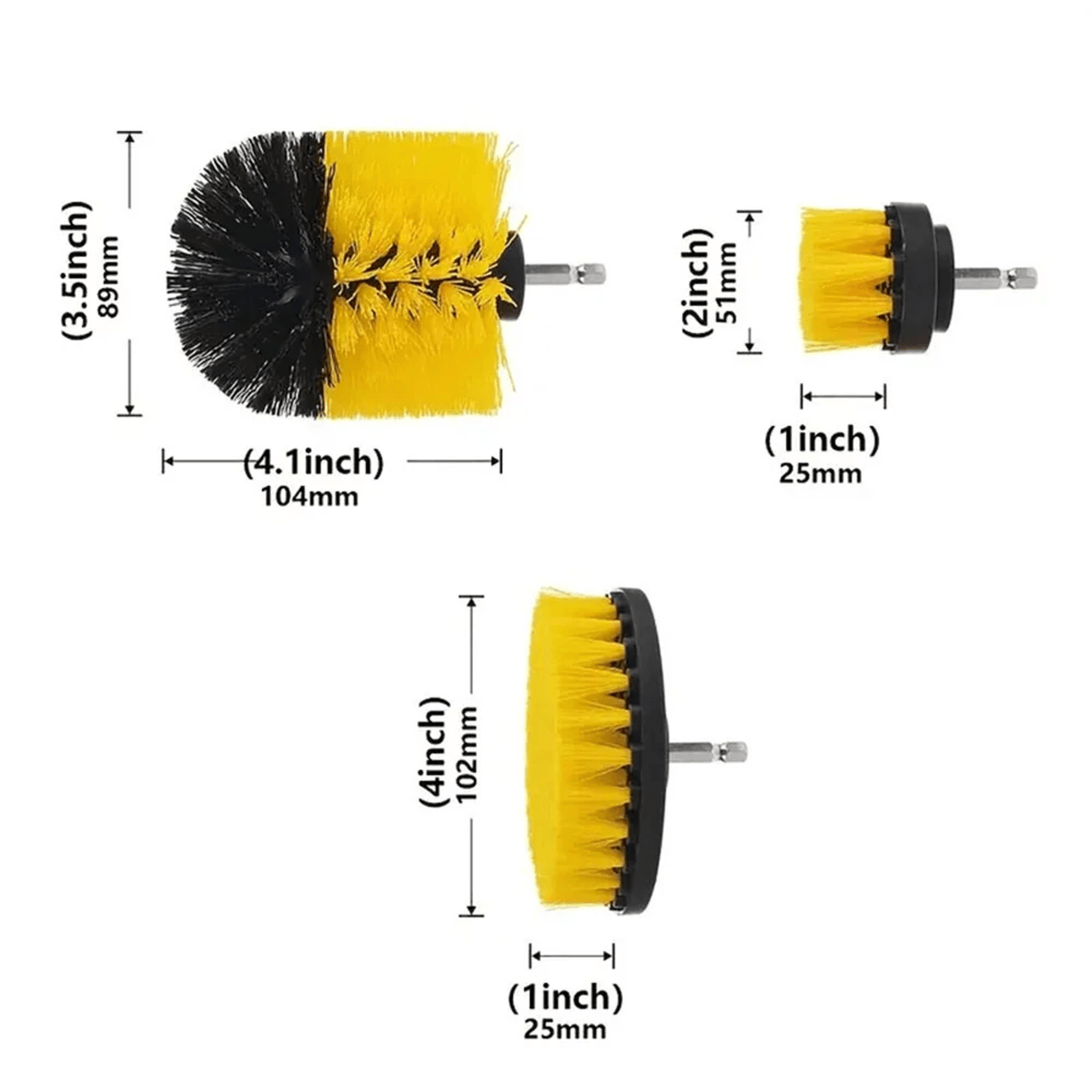 Drill Brush Set Power Scrubber Cleaning Kit For Grout Tile Tub And Kitchen 3