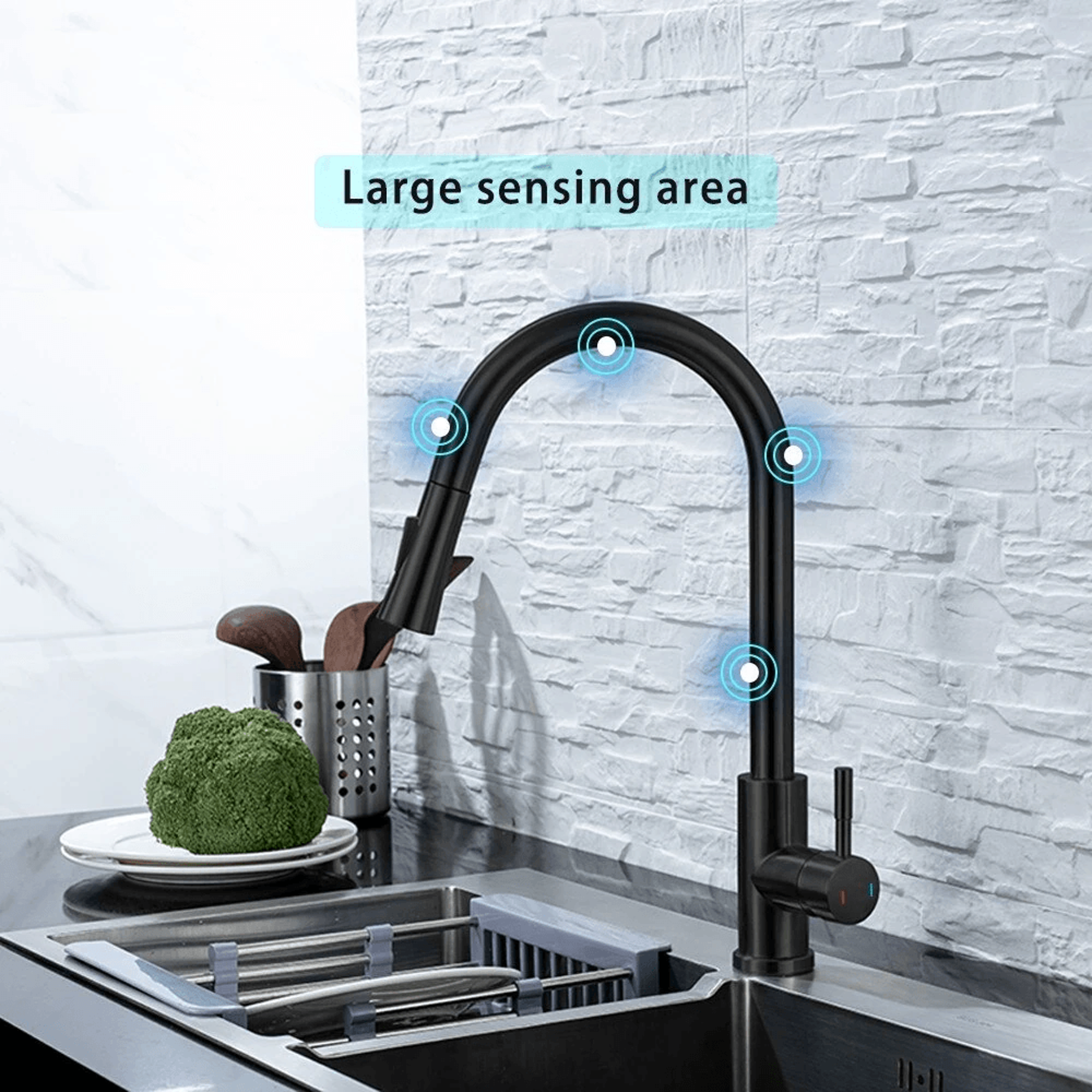 Smart Touch Kitchen Faucet With Pull Down Sprayer And Degree Rotation 1