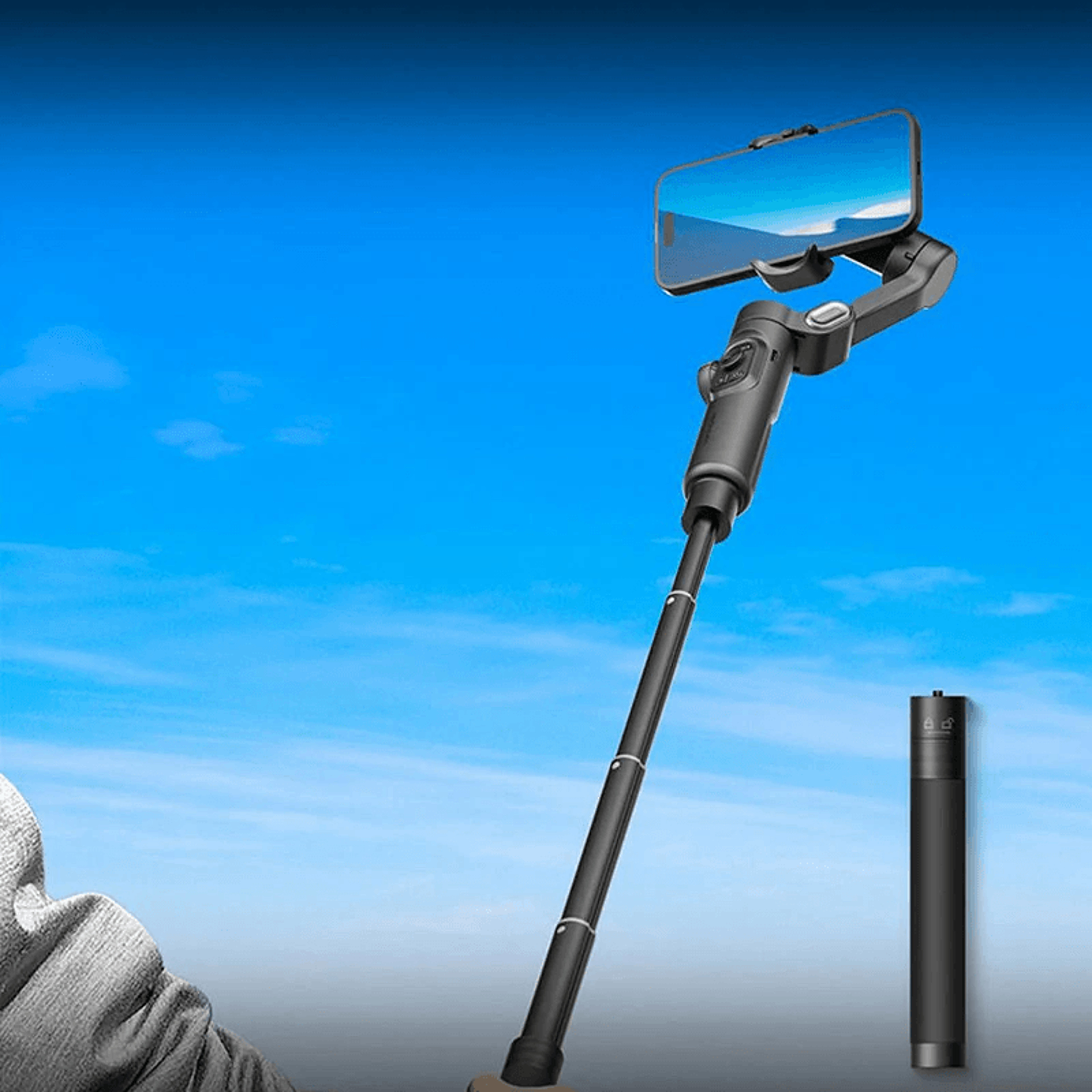 Smart Axis Smartphone Gimbal With AI Face Tracking 5