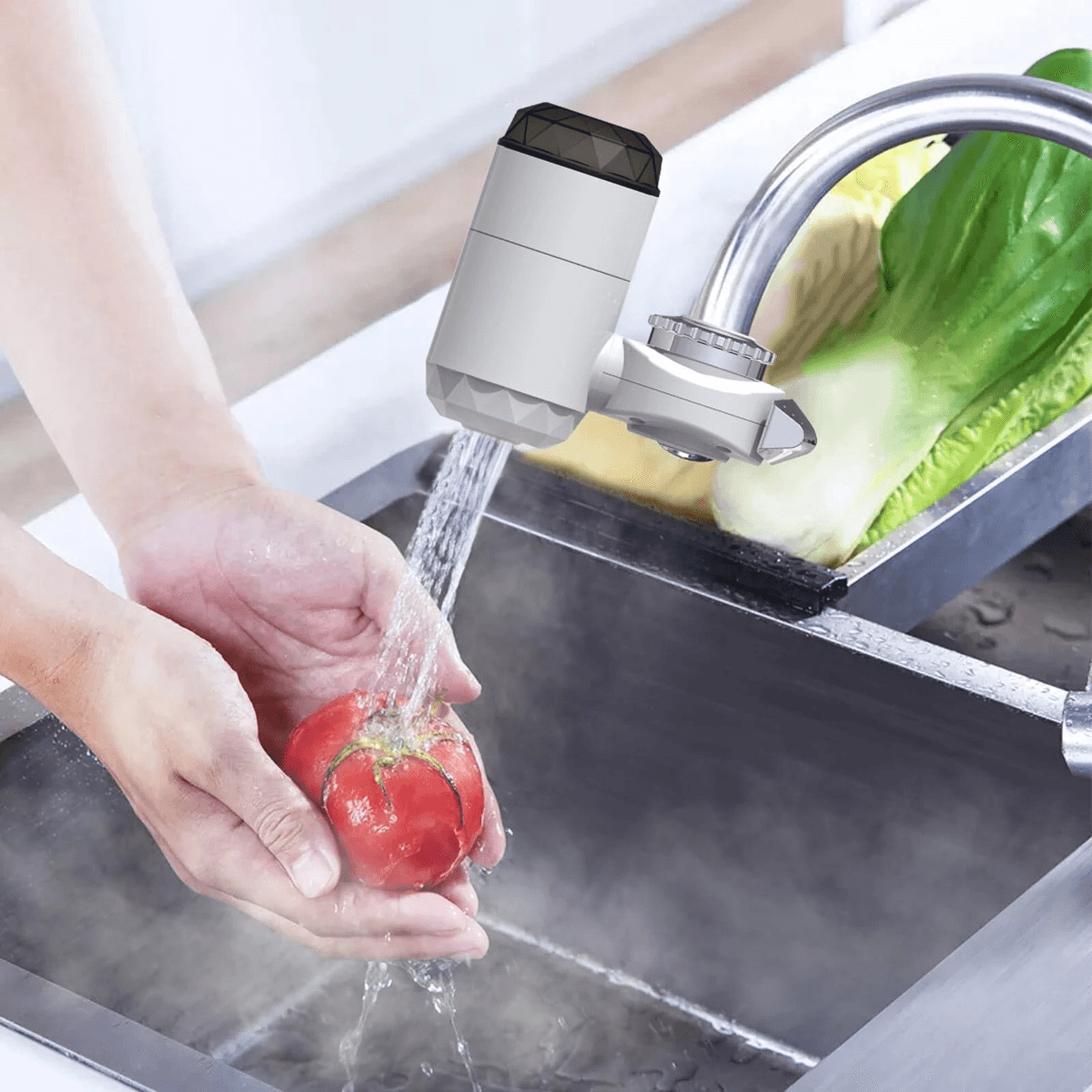 Instant Electric Water Heater Faucet With LED Temperature Display For Kitchen And Bathroom 3